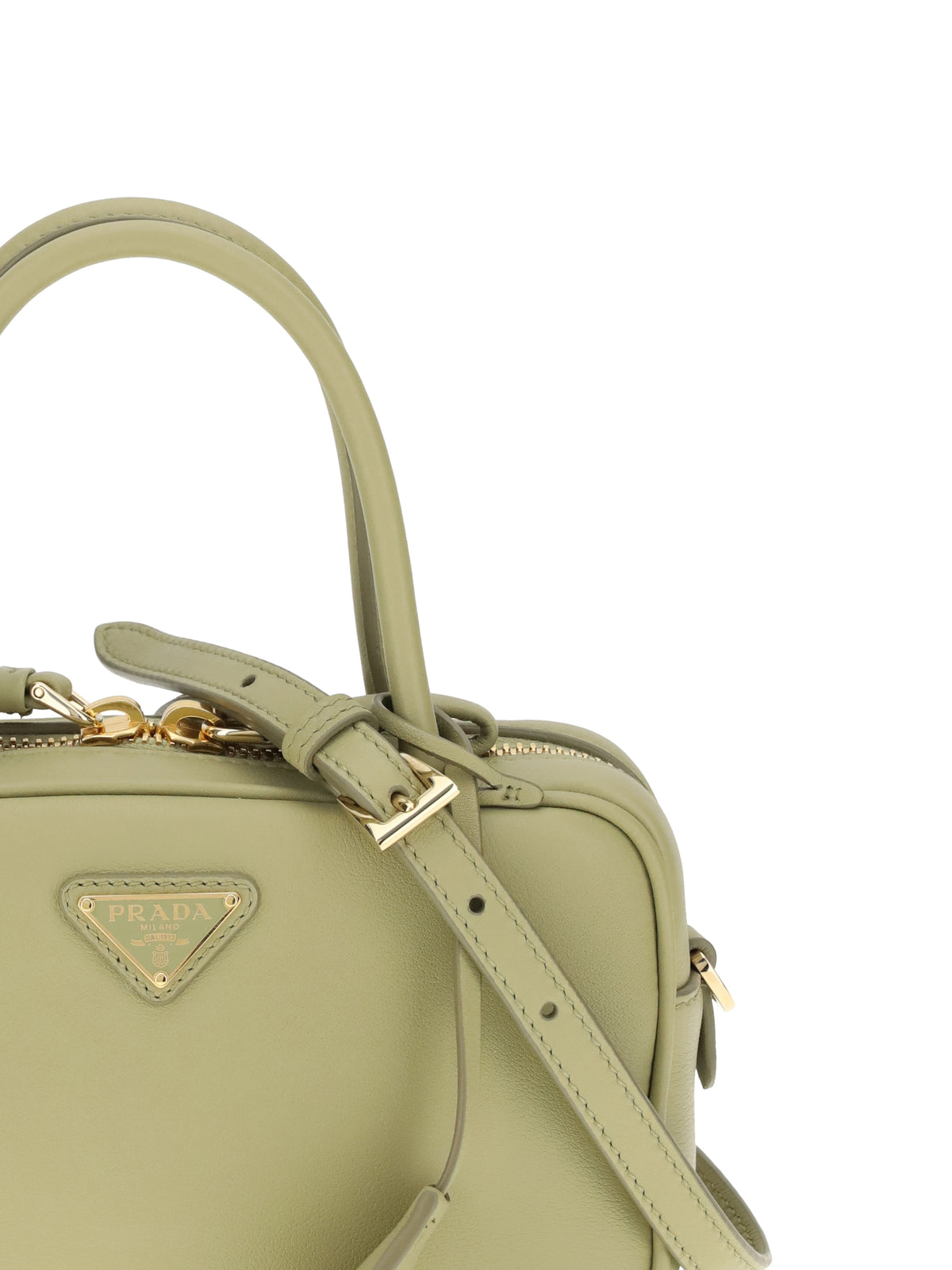 Triangle-Logo Satchel Bag