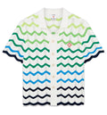 Wave Short Sleeve Knitted Shirt
