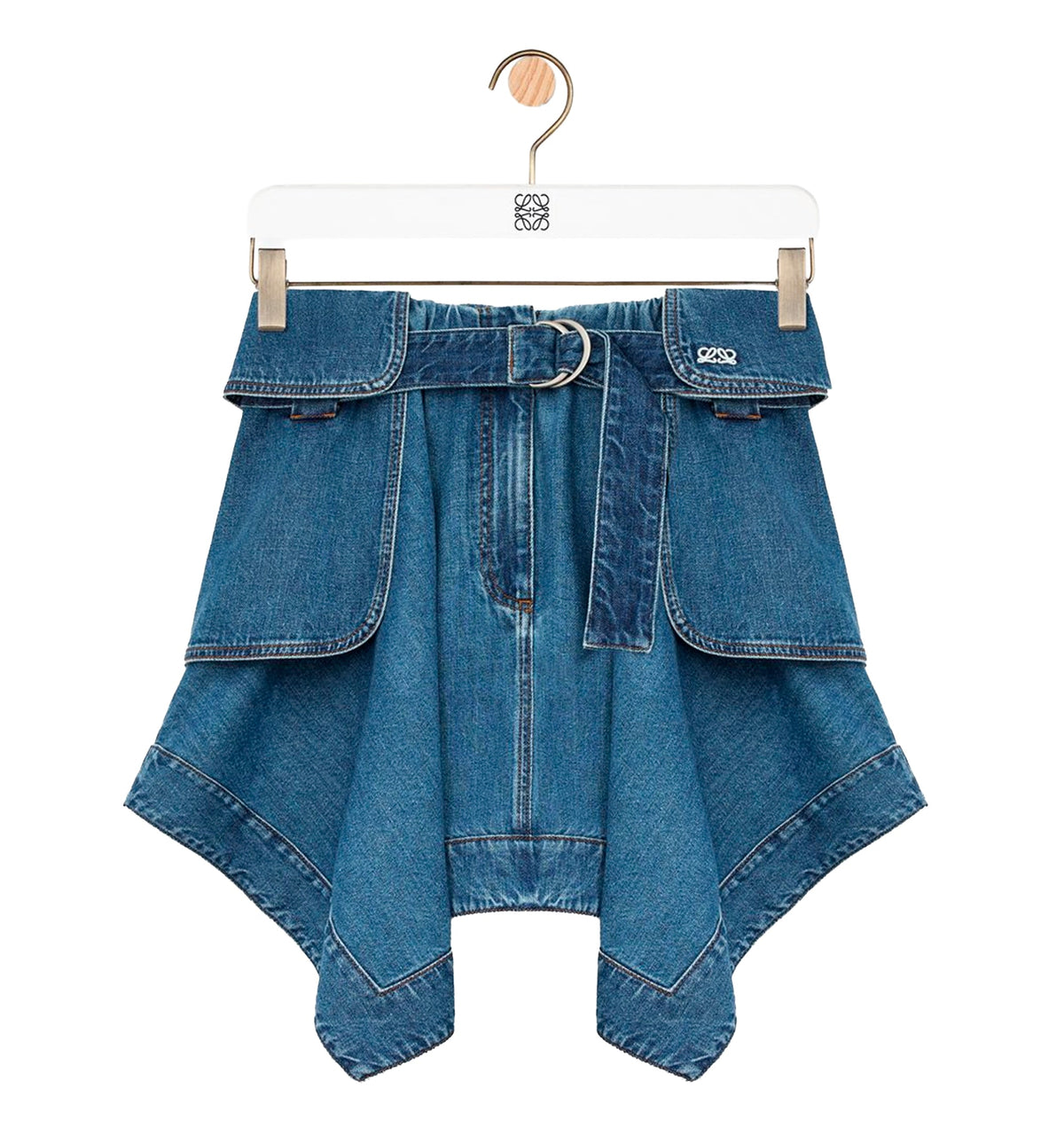 Cargo skirt in denim