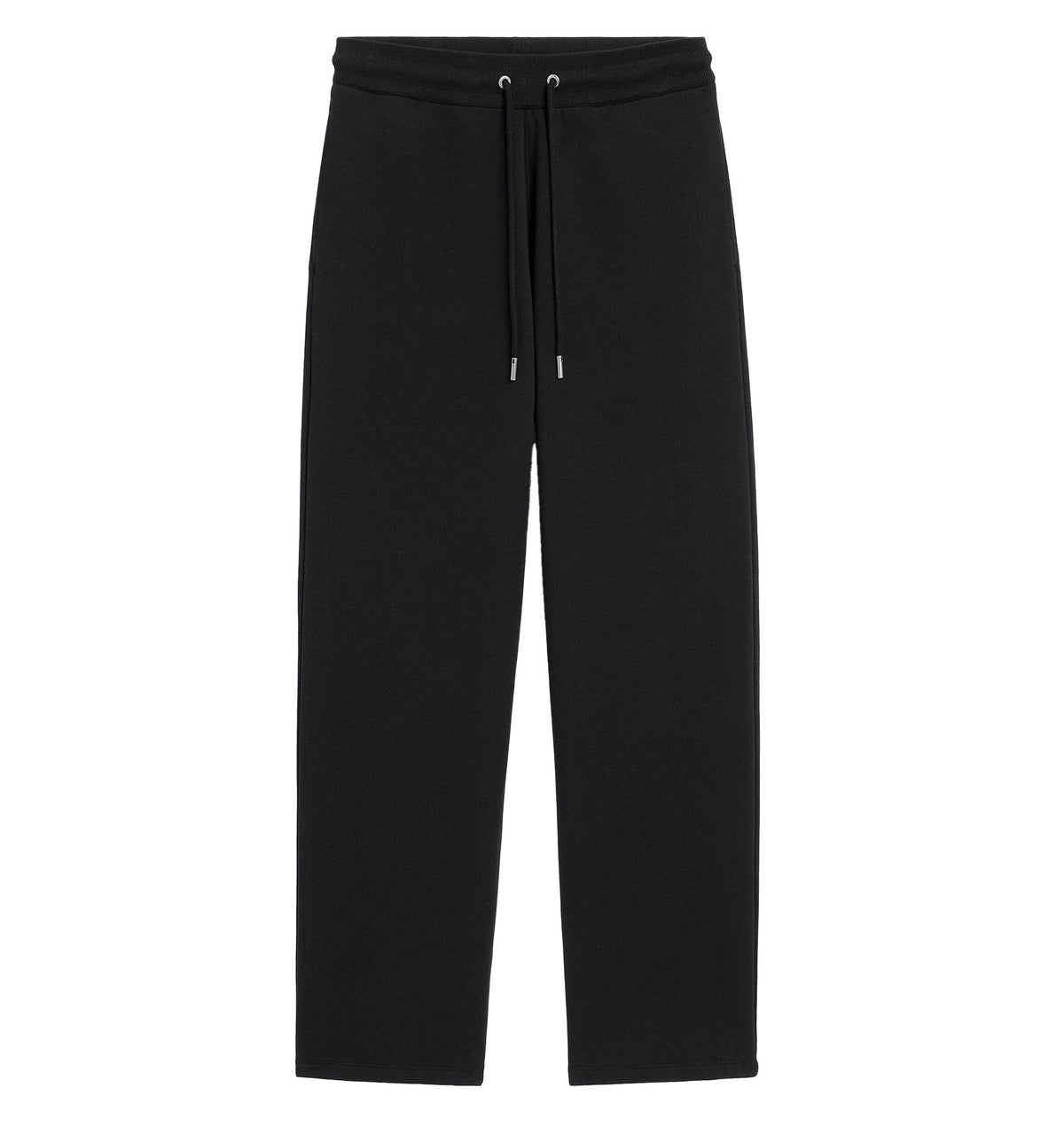 Black cotton track pants with Ami de Coeur