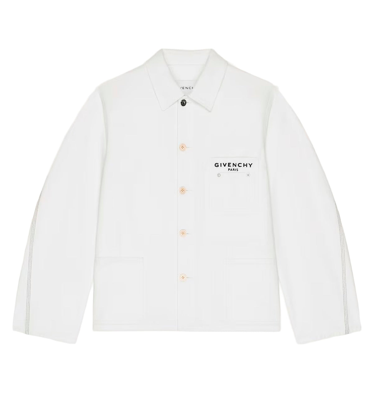 Couture Seam jacket in denim embroidered GIVENCHY Paris