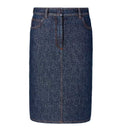 Dark blue FF denim skirt