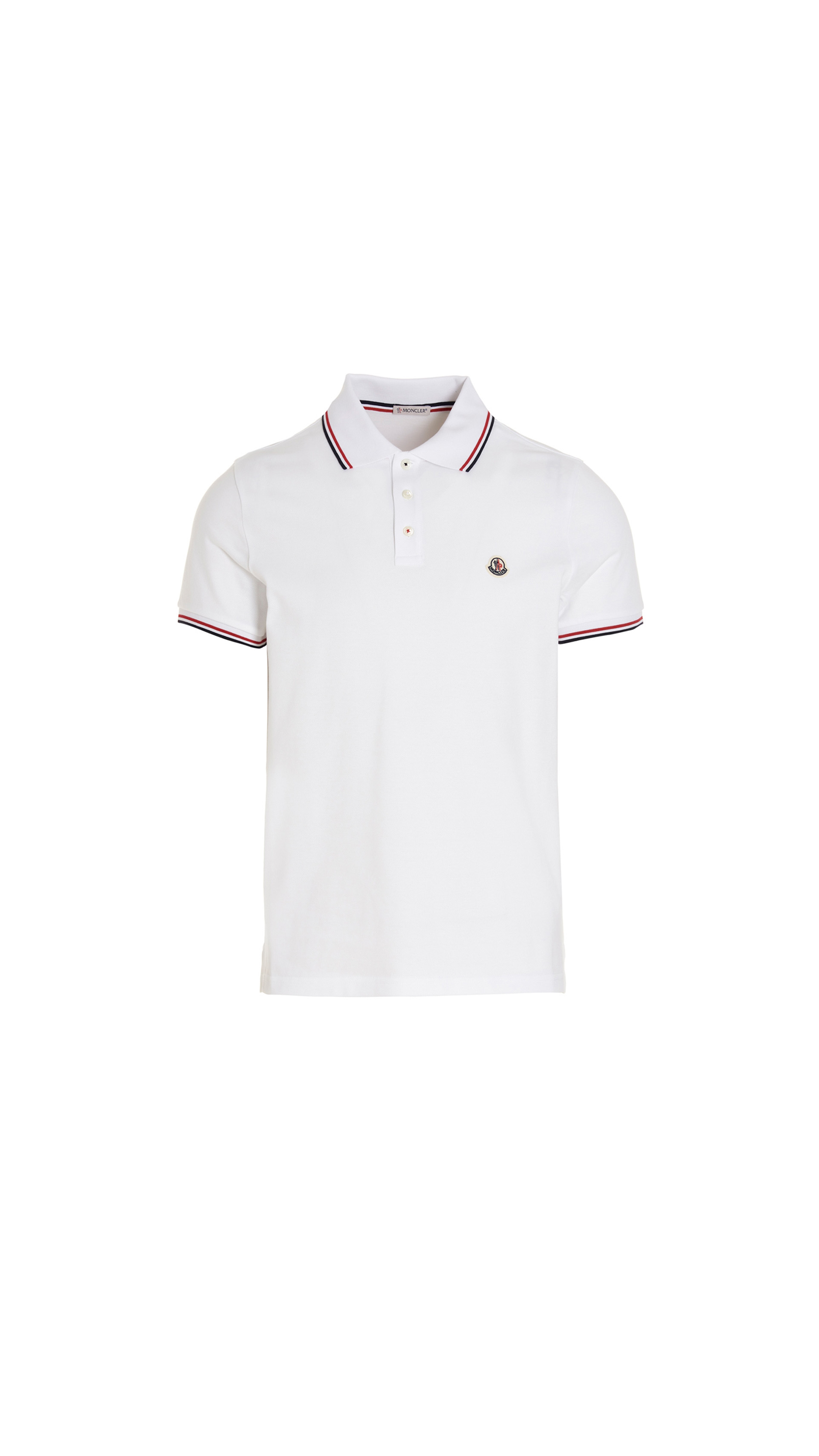 Polo Piqué Tricolor - Optical White