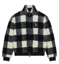 Checked fleece jacket