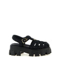 Monolith crochet cage sandals