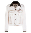 Button-up collared logo jacket