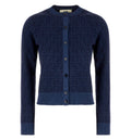 FF Jacquard Crewneck Buttoned Cardigan