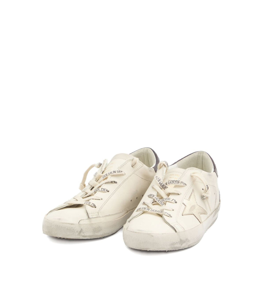 Super-Star low-top sneakers - White/Platinum/Burgundy