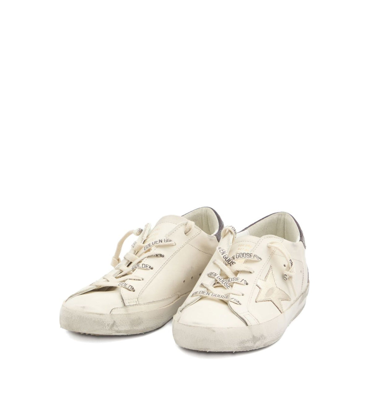 Super-Star low-top sneakers - White/Platinum/Burgundy