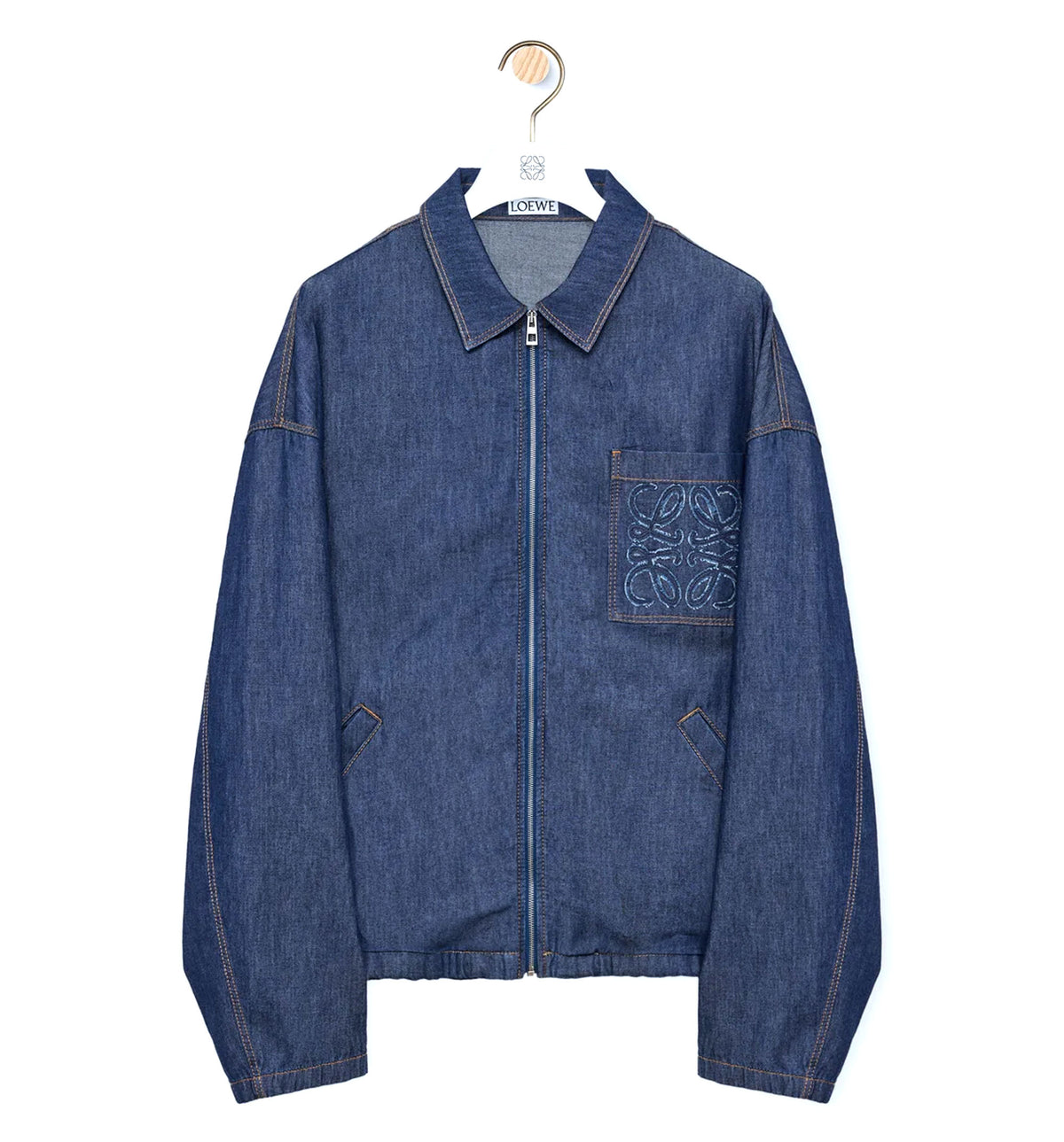 Zip-up jacket in cotton
