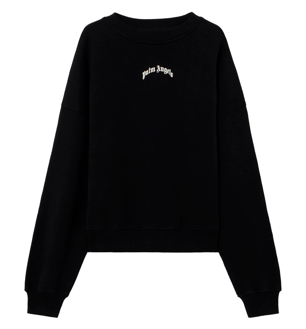 Back Curved Logo Loose Sweatshirt