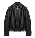 Belted Jacket in Nappa Lambskin