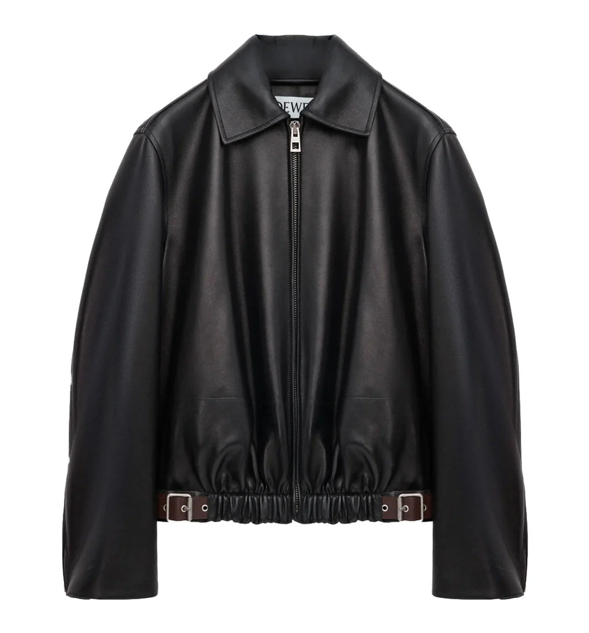 Belted Jacket in Nappa Lambskin