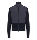 Padded Zip-Up Cotton Cardigan