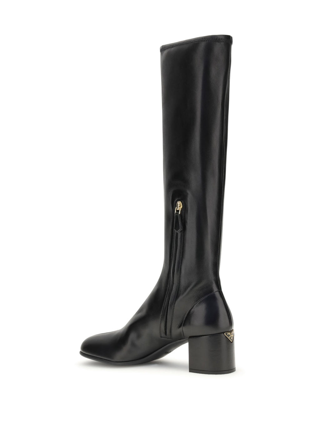 Stretch nappa leather boots