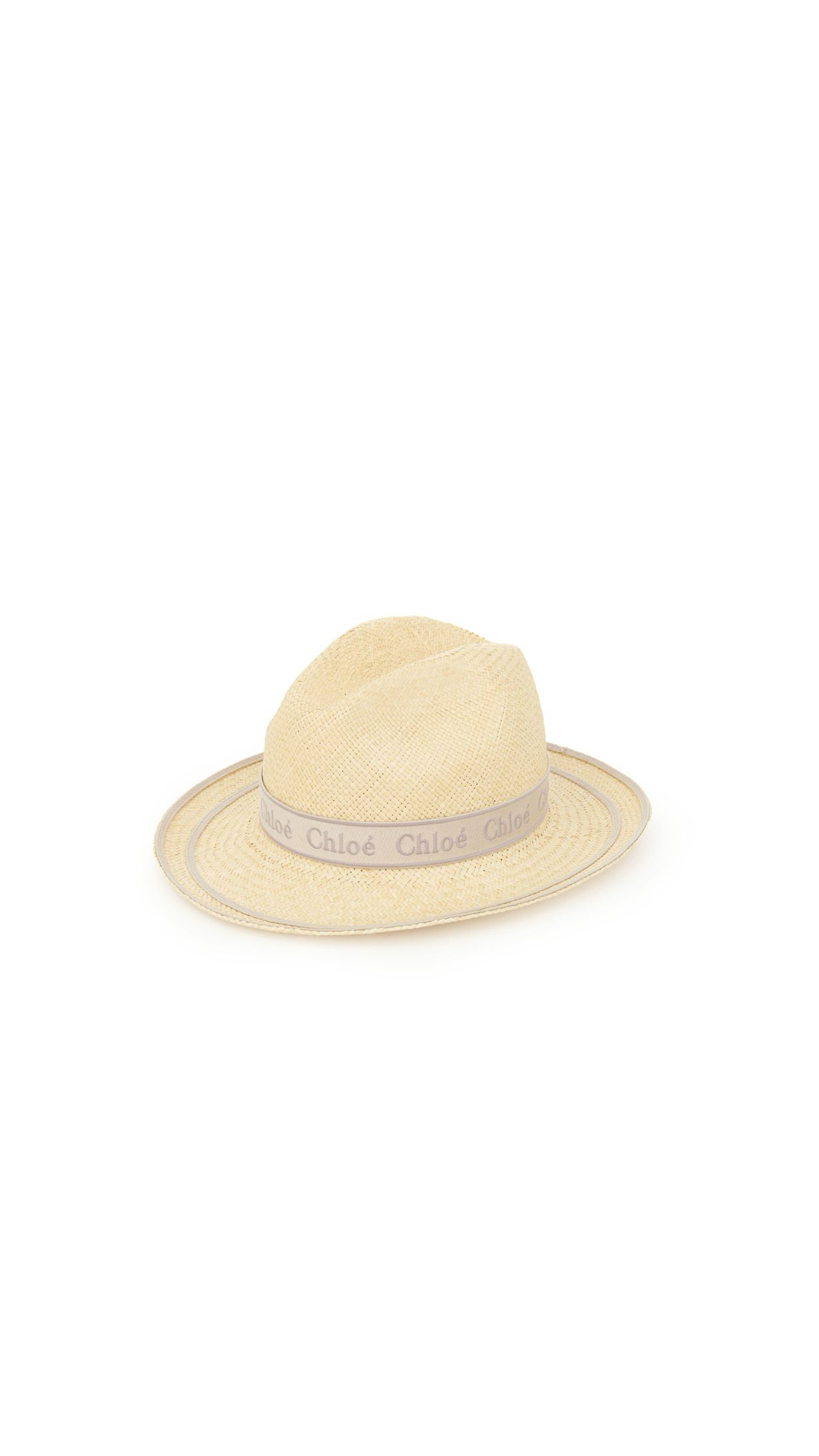 Woody Panama Hat - Natural/Pink