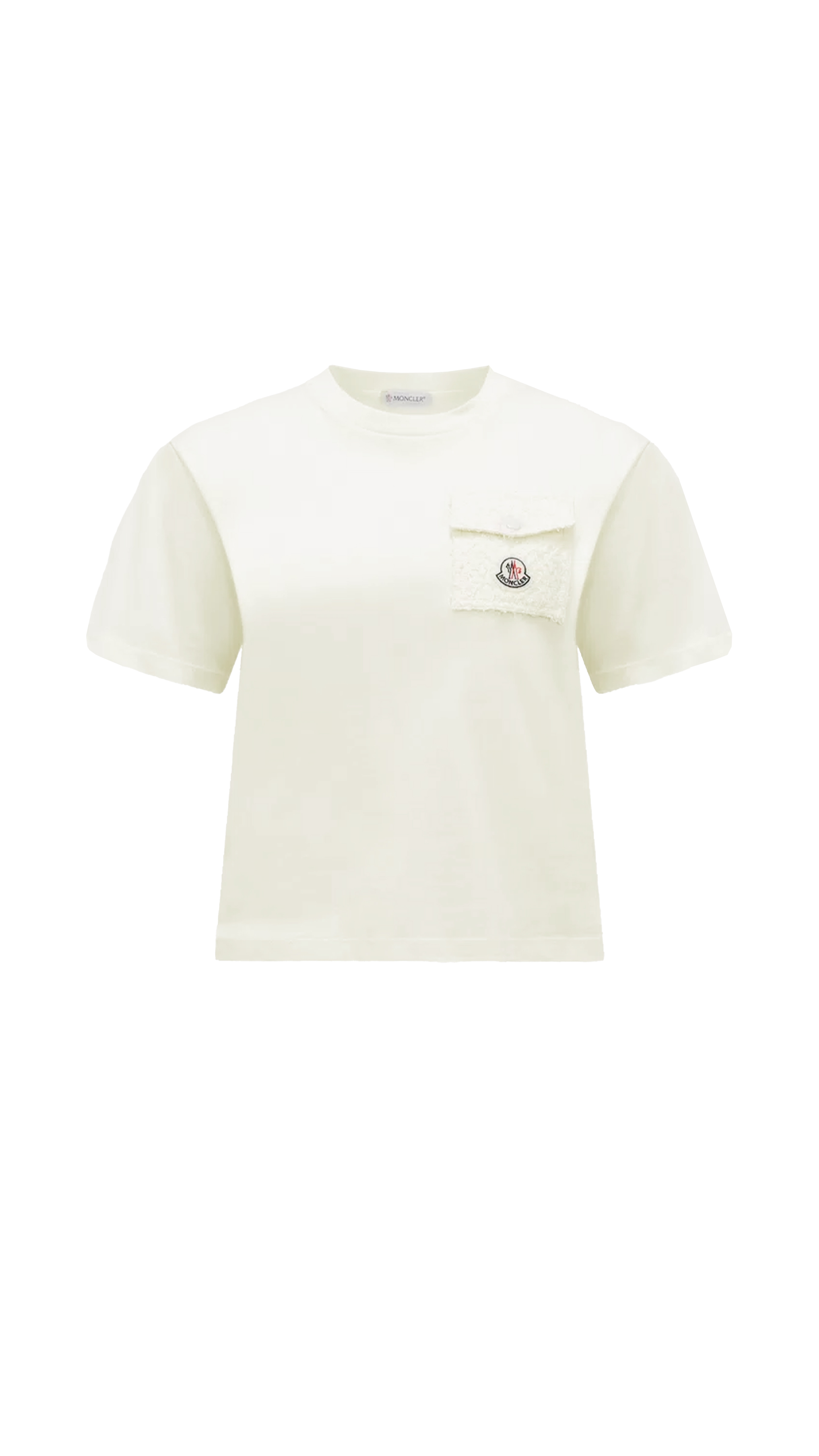 T-shirt With Patch Pocket - White