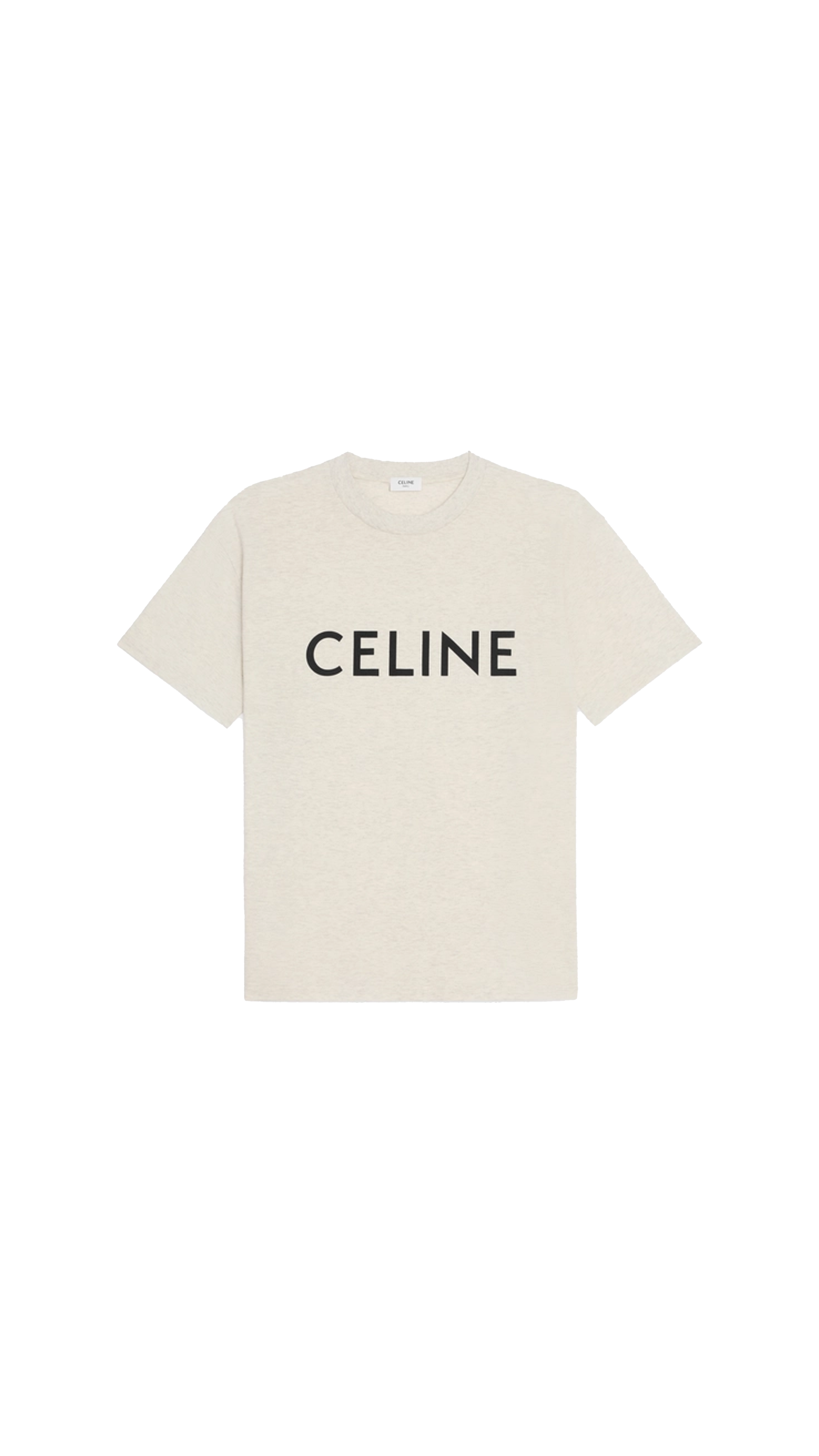 Celine Loose T-shirt In Cotton Jersey - Beige