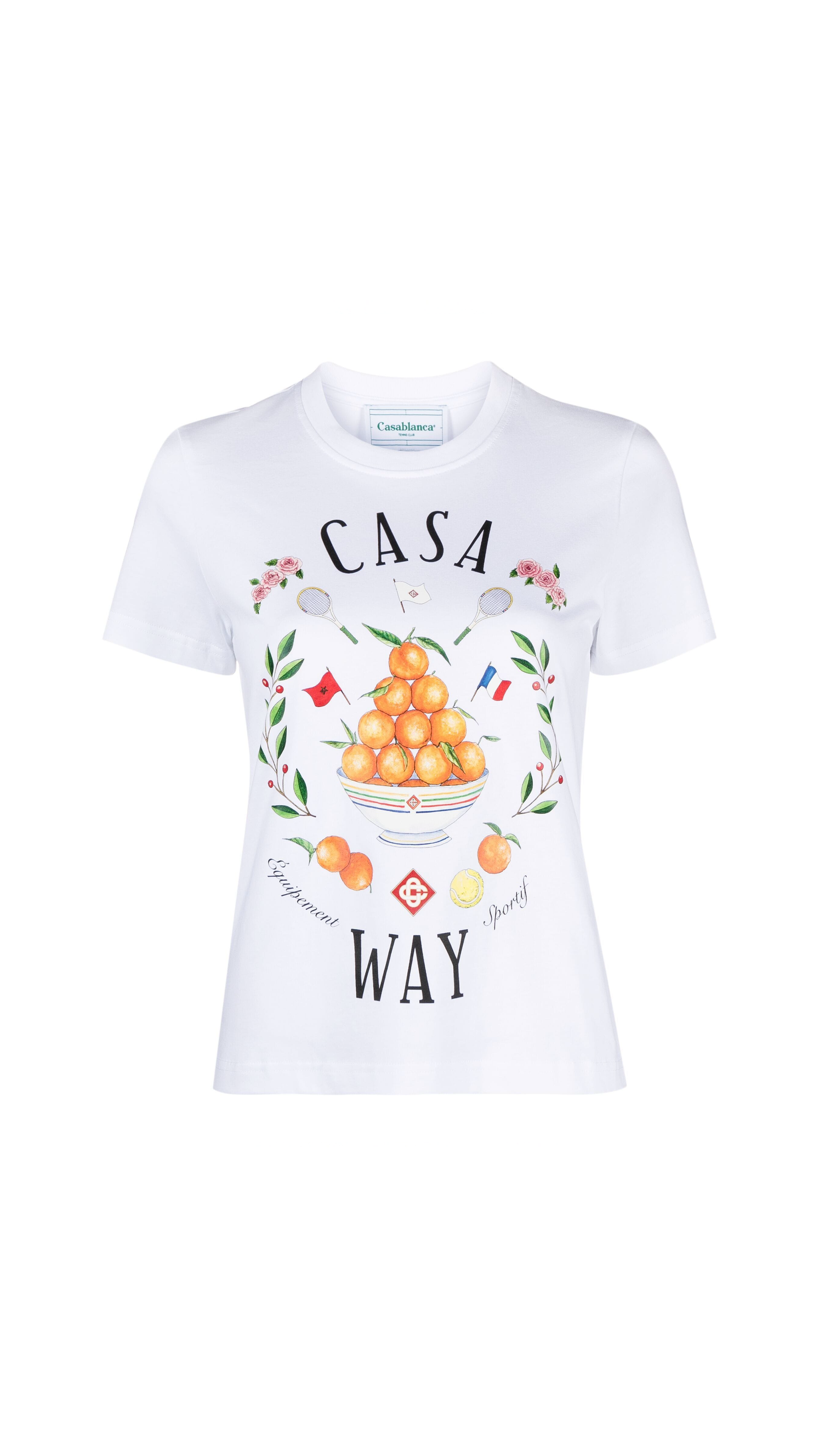 Casa Way Printed T-shirt -White