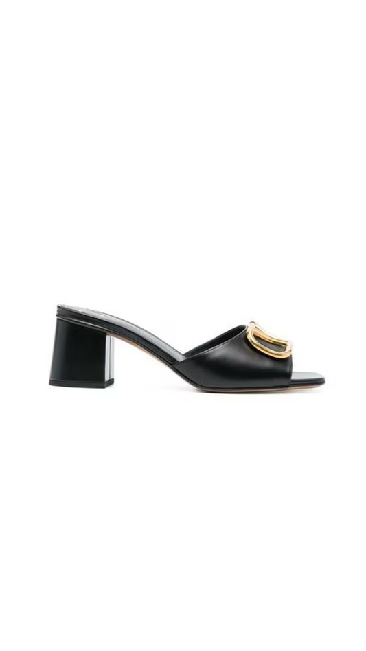 Slide VLogo Signature Sandals - Black