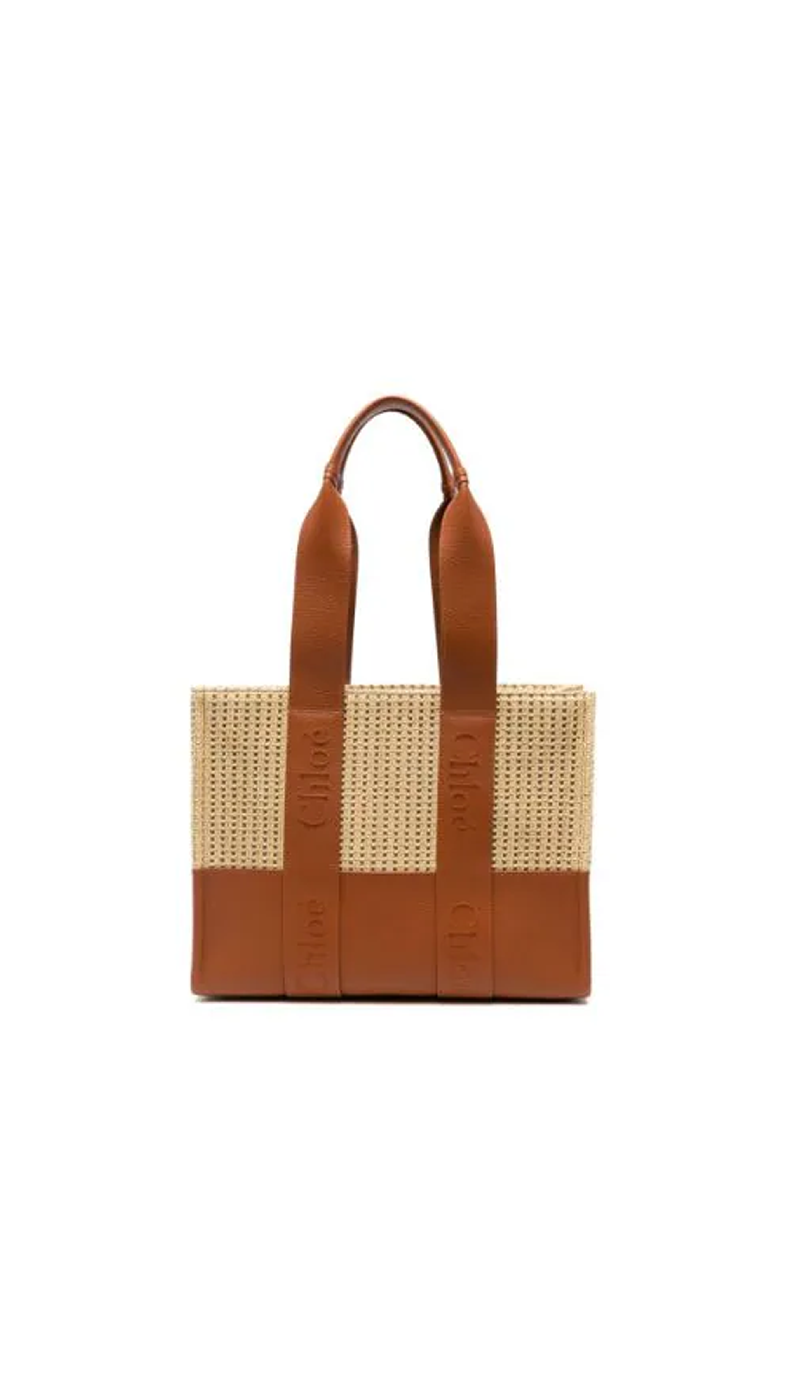 Tote Bags Calf Leather - Brown/Beige