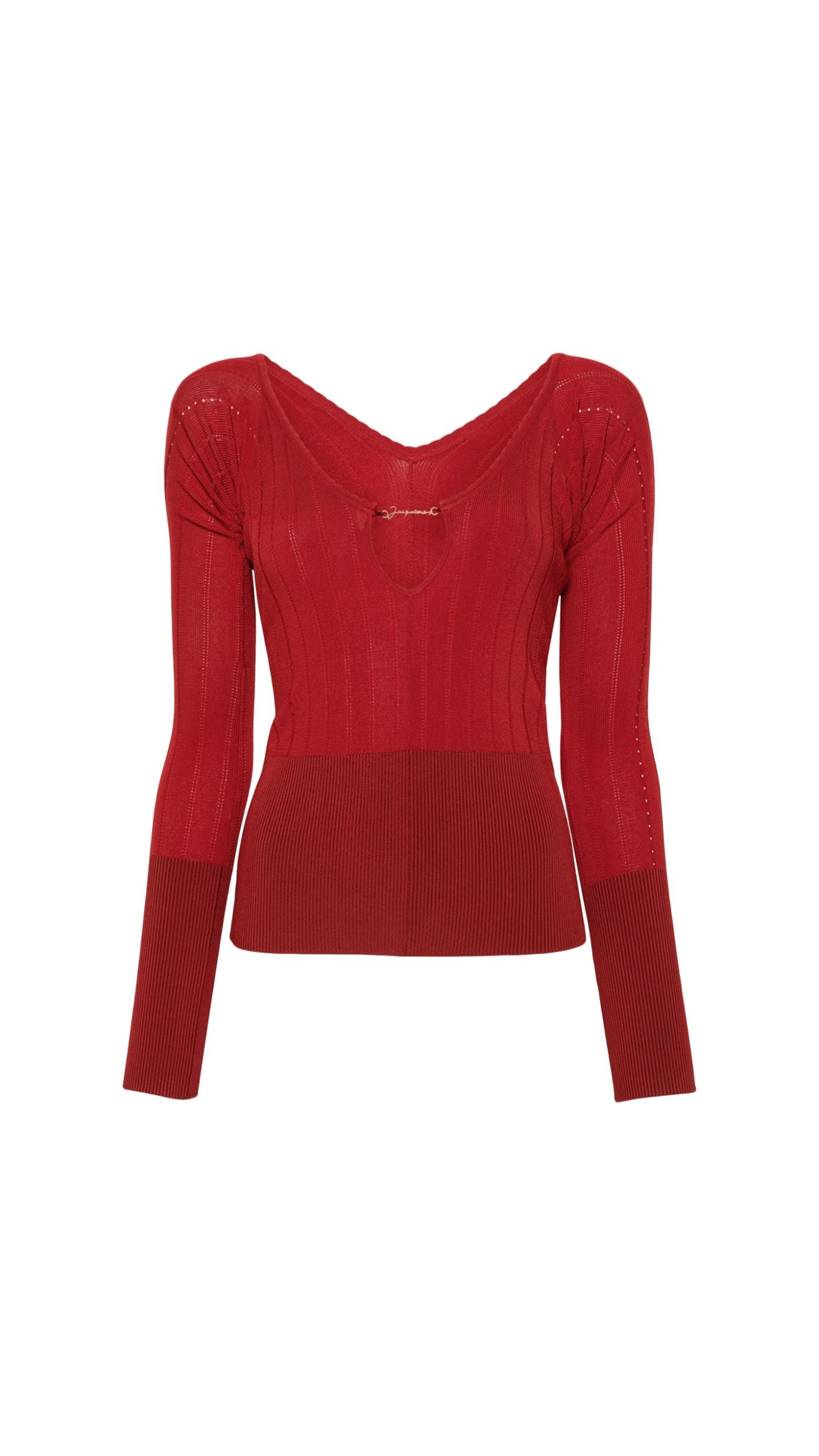 Pralu Ribbed Top - Red