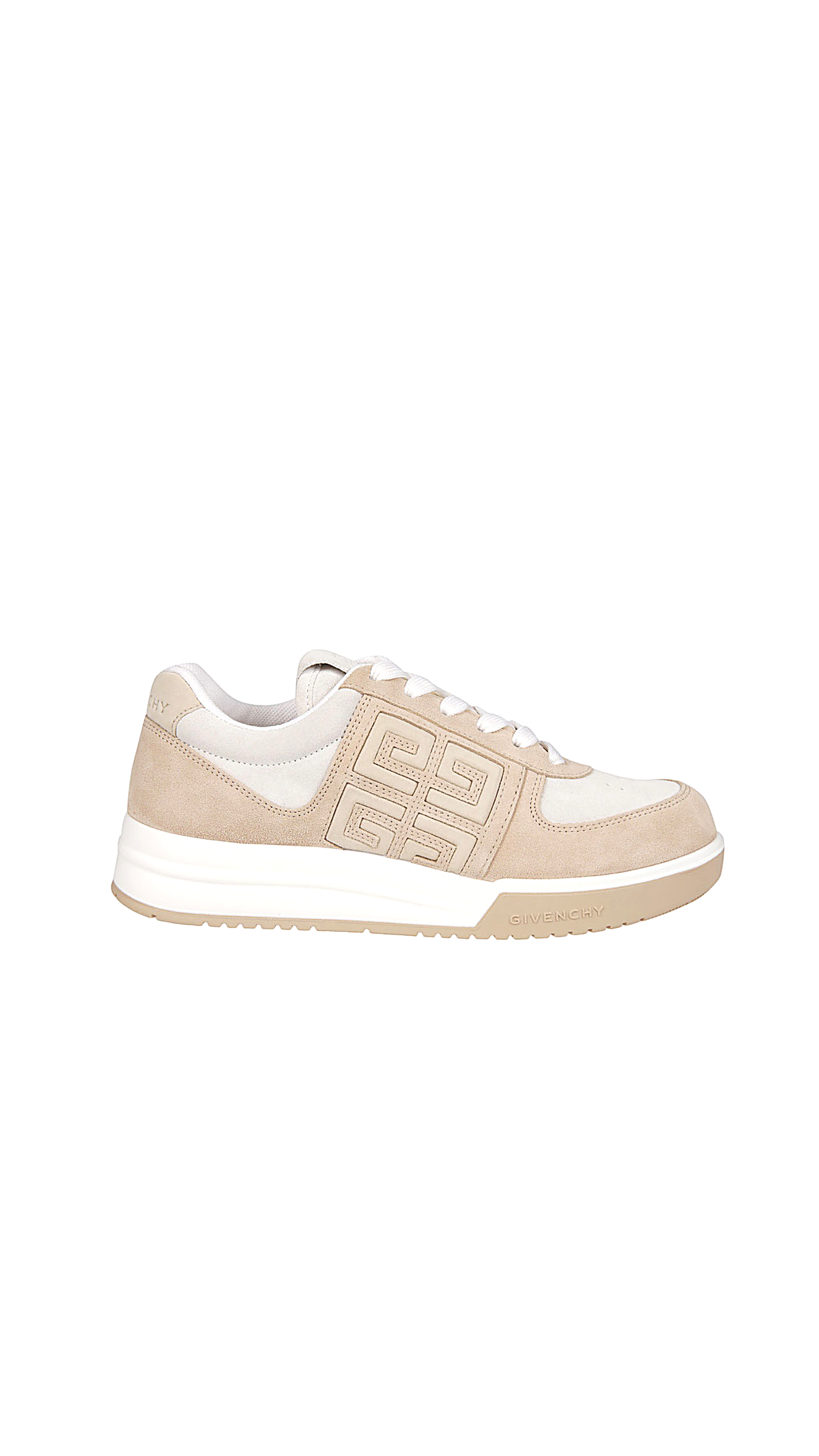 G4 Sneakers In Suede - Beige\White