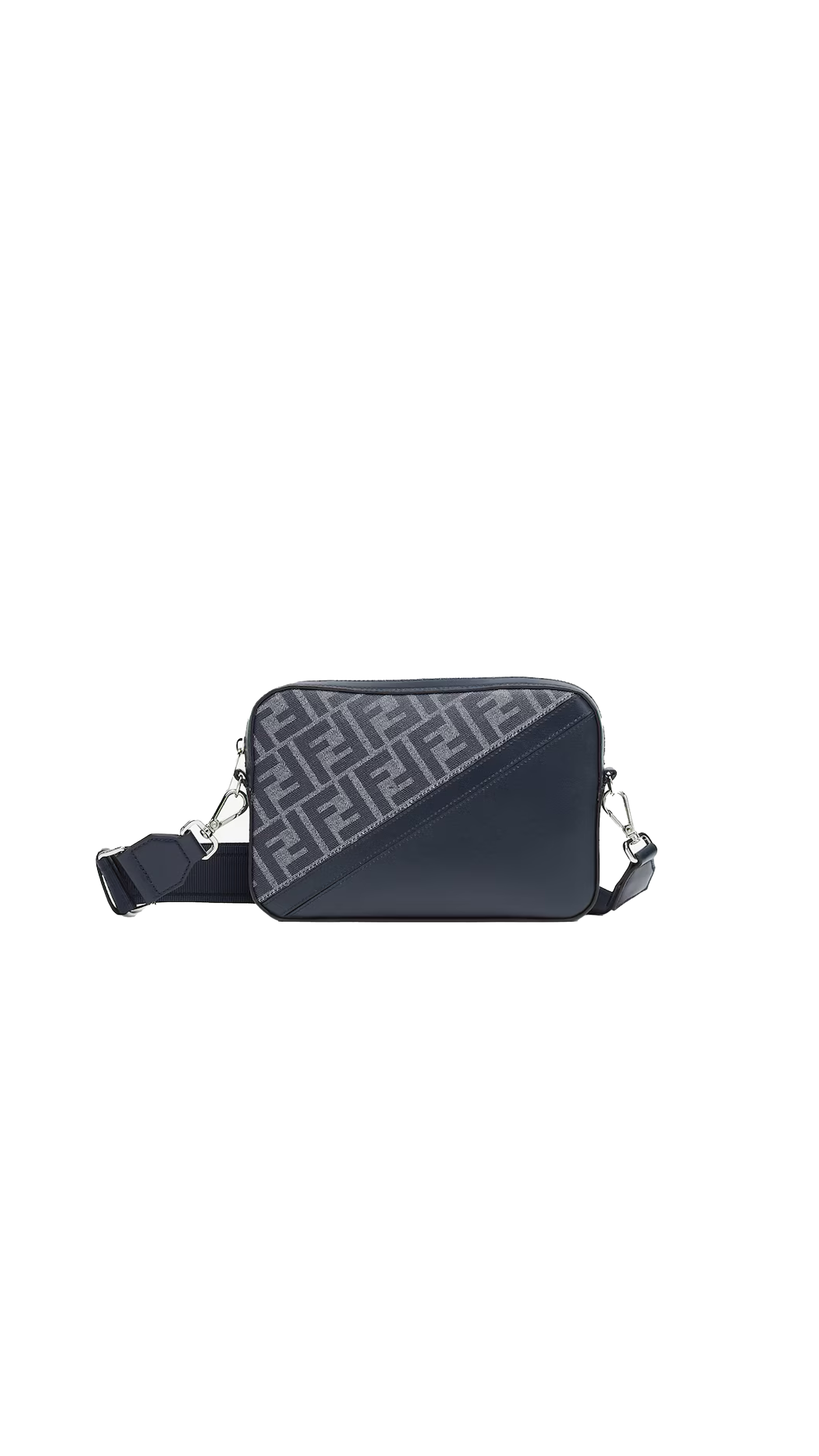 Diagonal Camera Case Canvas Bag - Blue