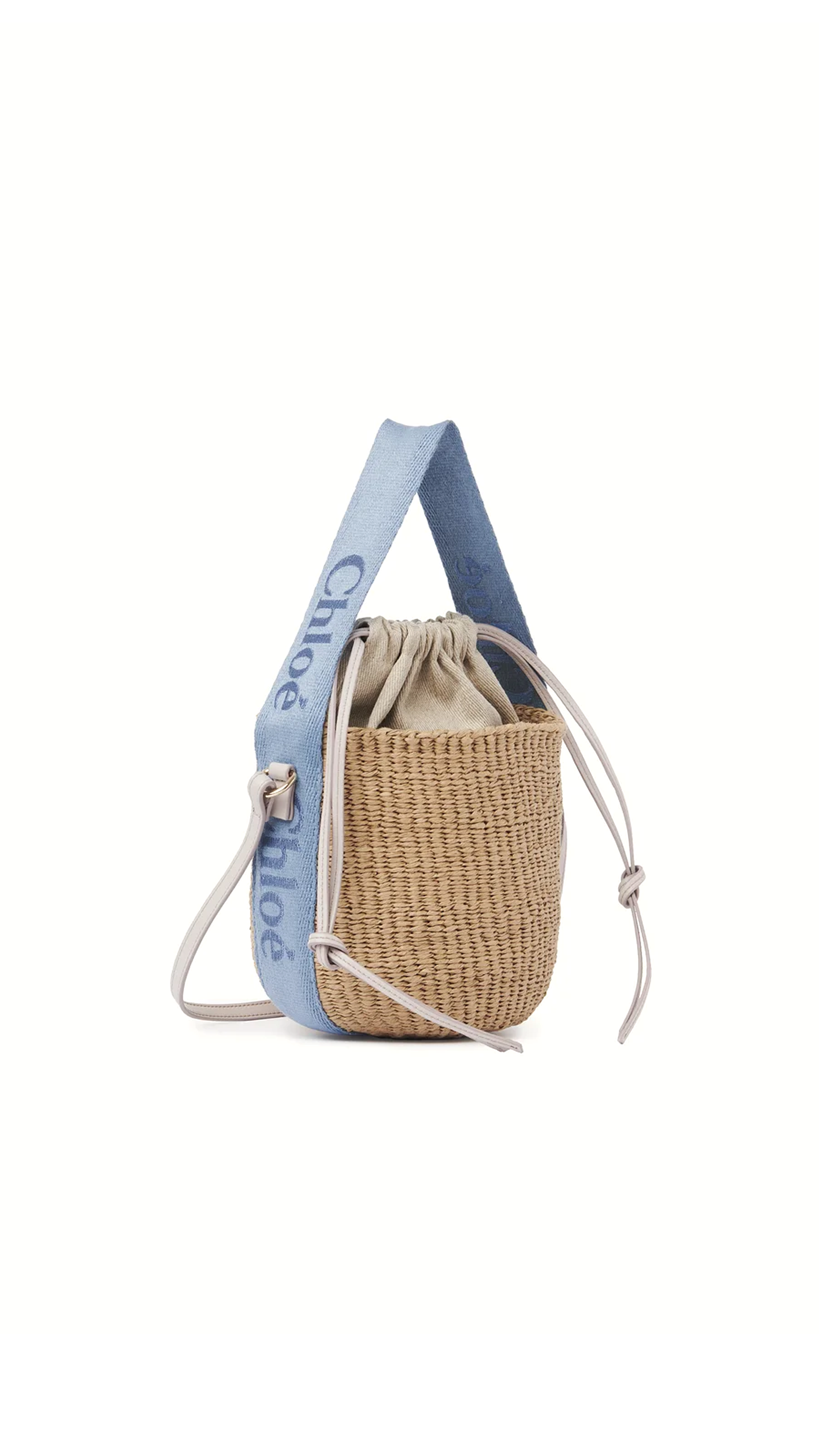 Small Woody Basket - Washed Blue