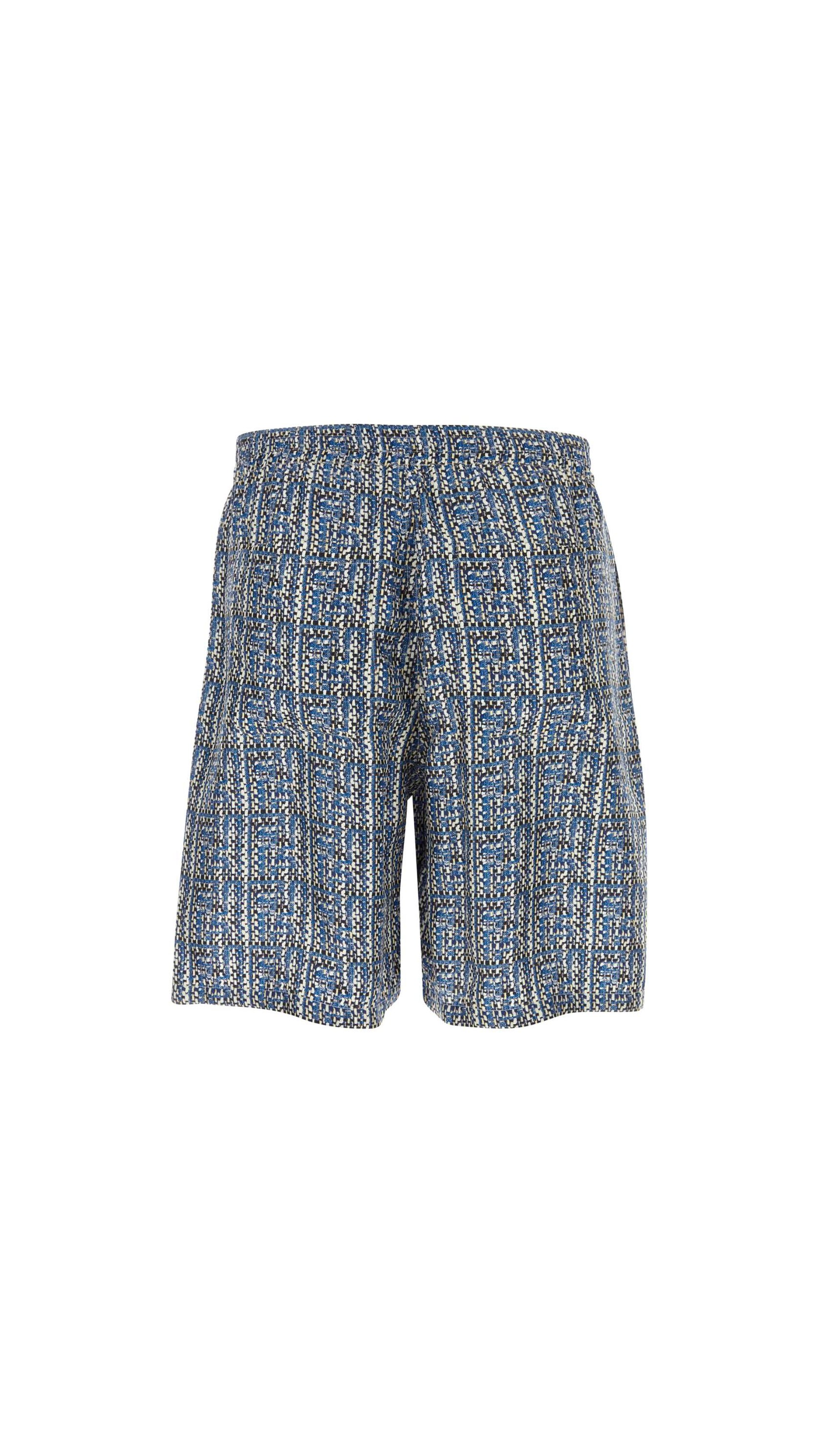 Short Pants FF silk - Blue