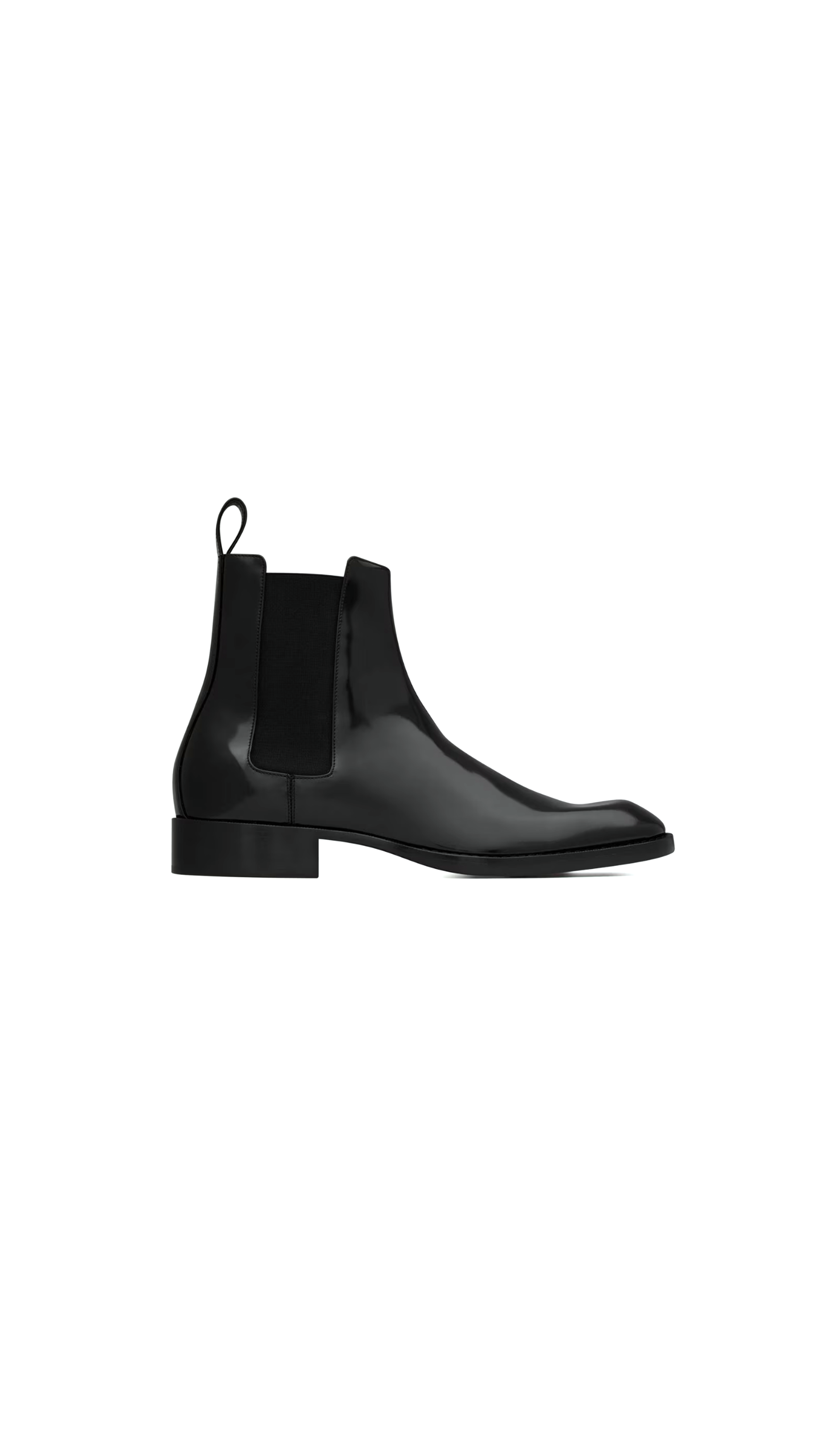 Vadim Chelsea Boots In Glazed Leather - Black