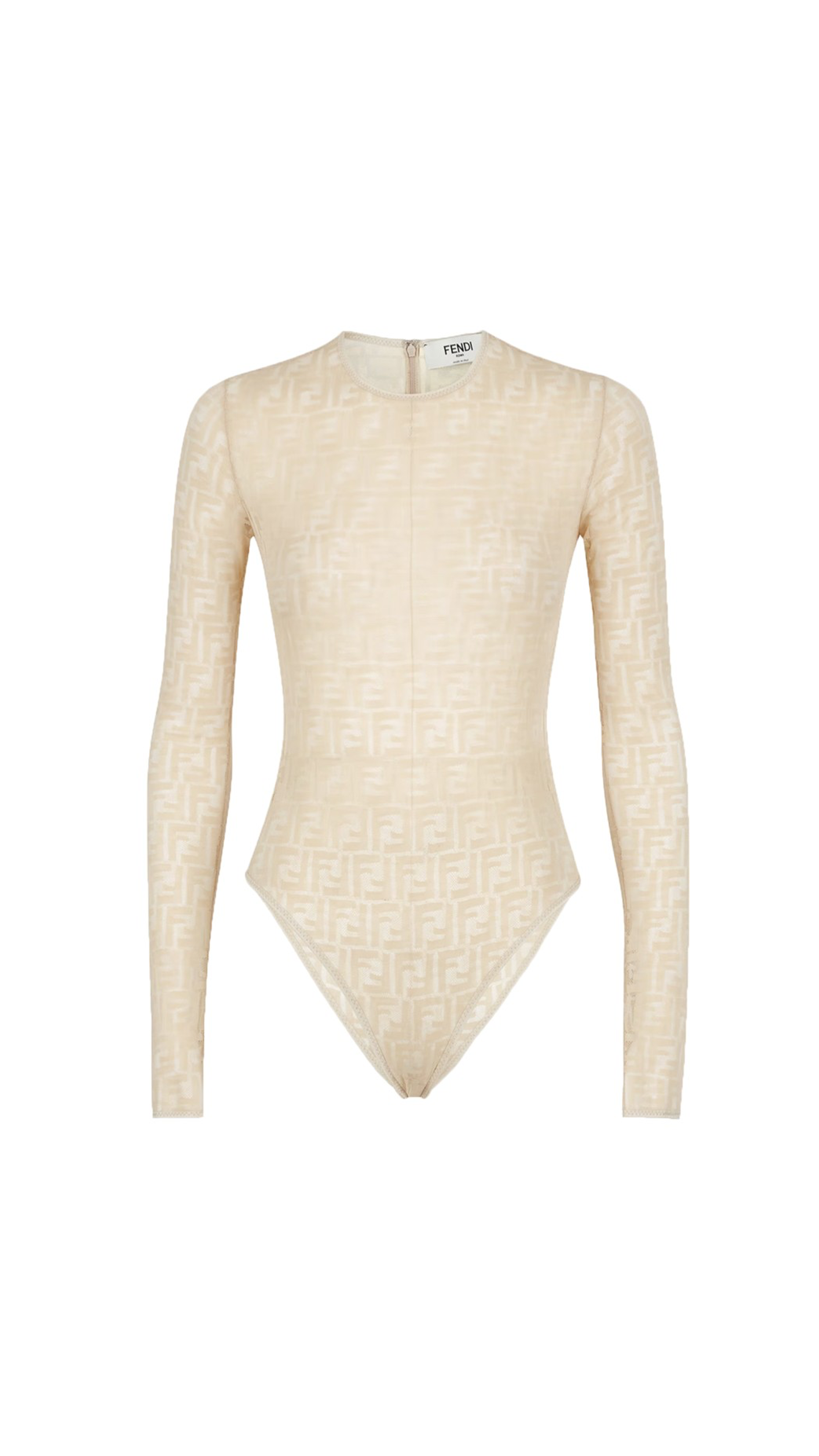 Lace Bodysuit - Beige