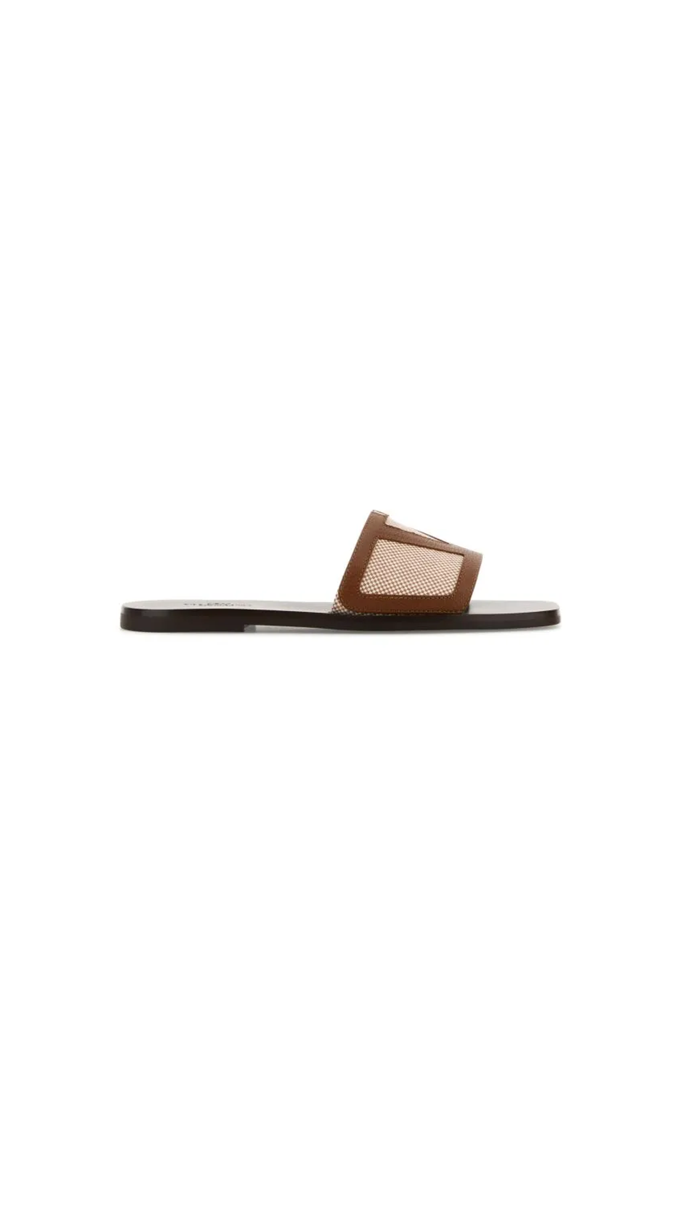 Viva Superstar Slide Sandal In Nappa Leather - Brown