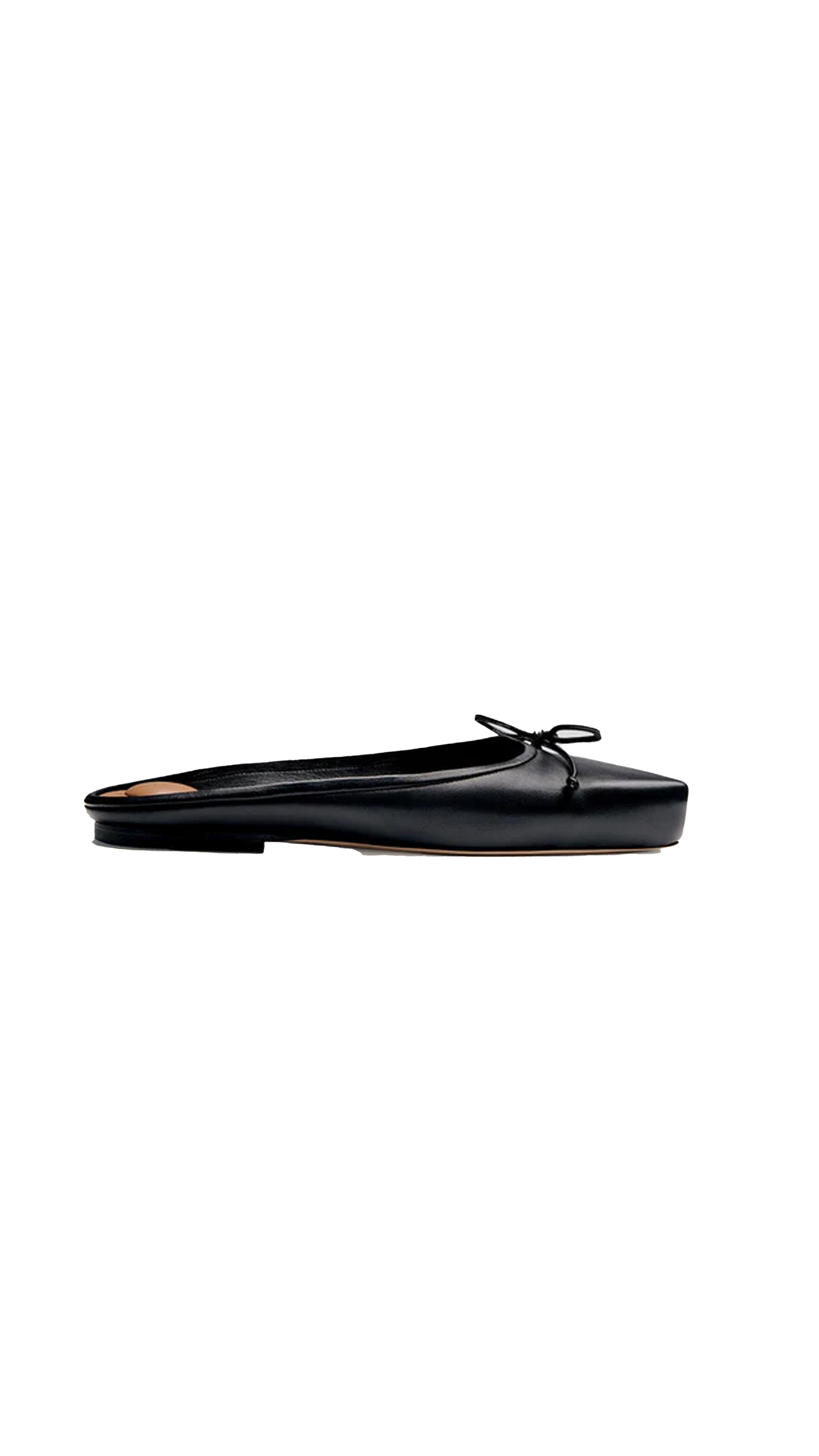 Les Mules Plates Ballet - Black