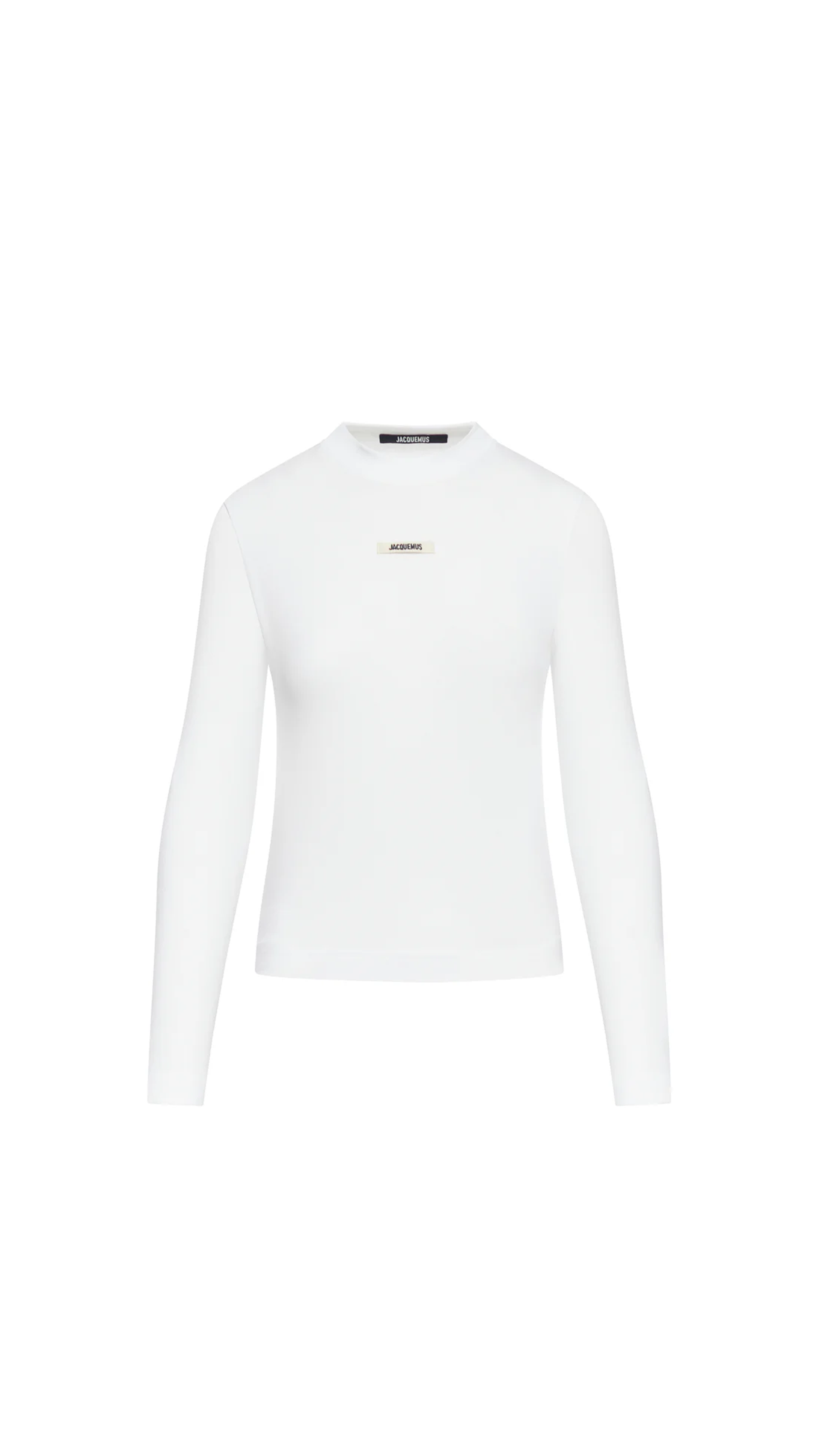 Long-sleeved Gros Grain T-shirt - White