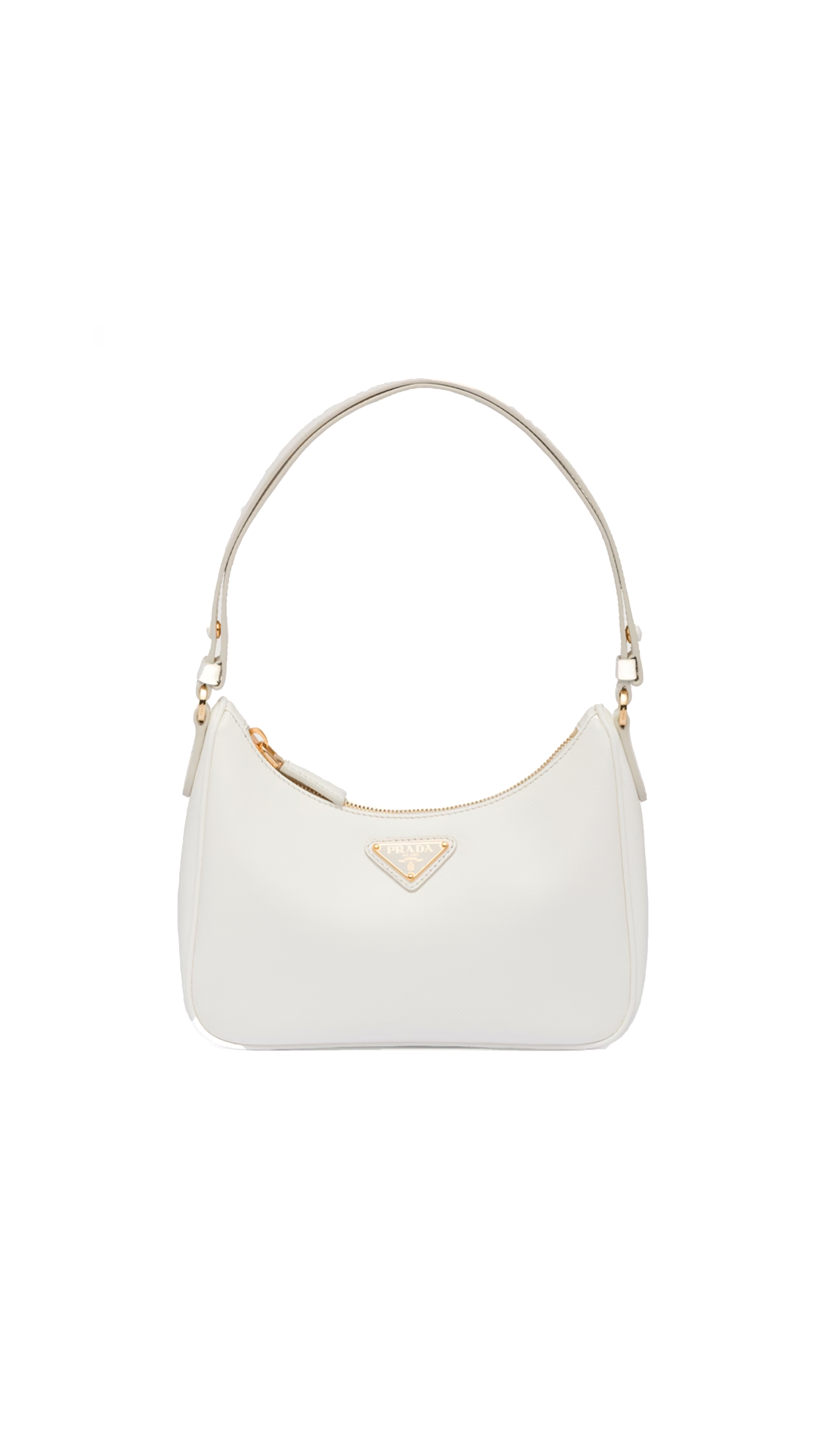 Re-Edition Saffiano Leather Mini Bag - White