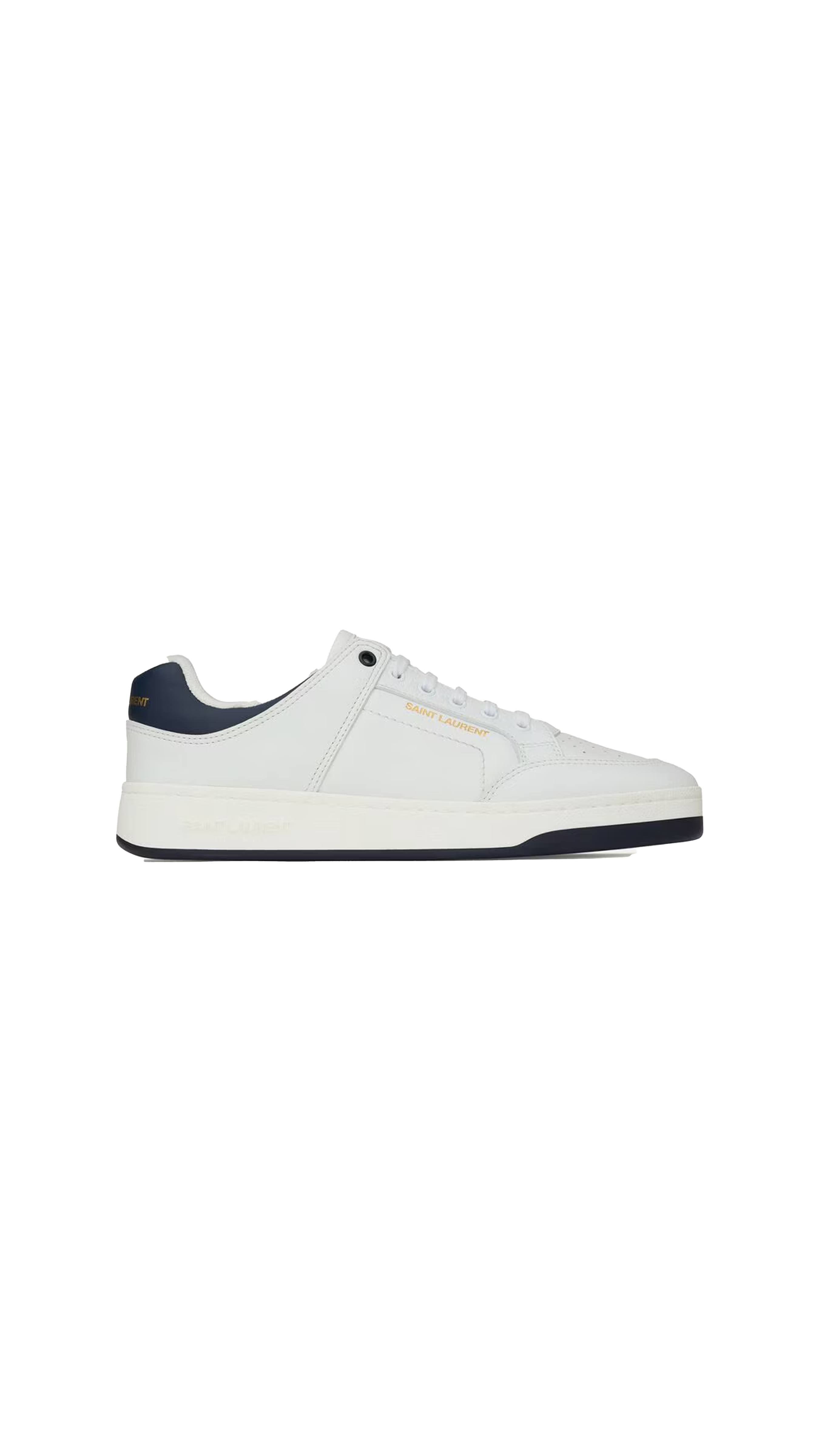 SL/61 Sneakers in Grained Leather - White\North Sea