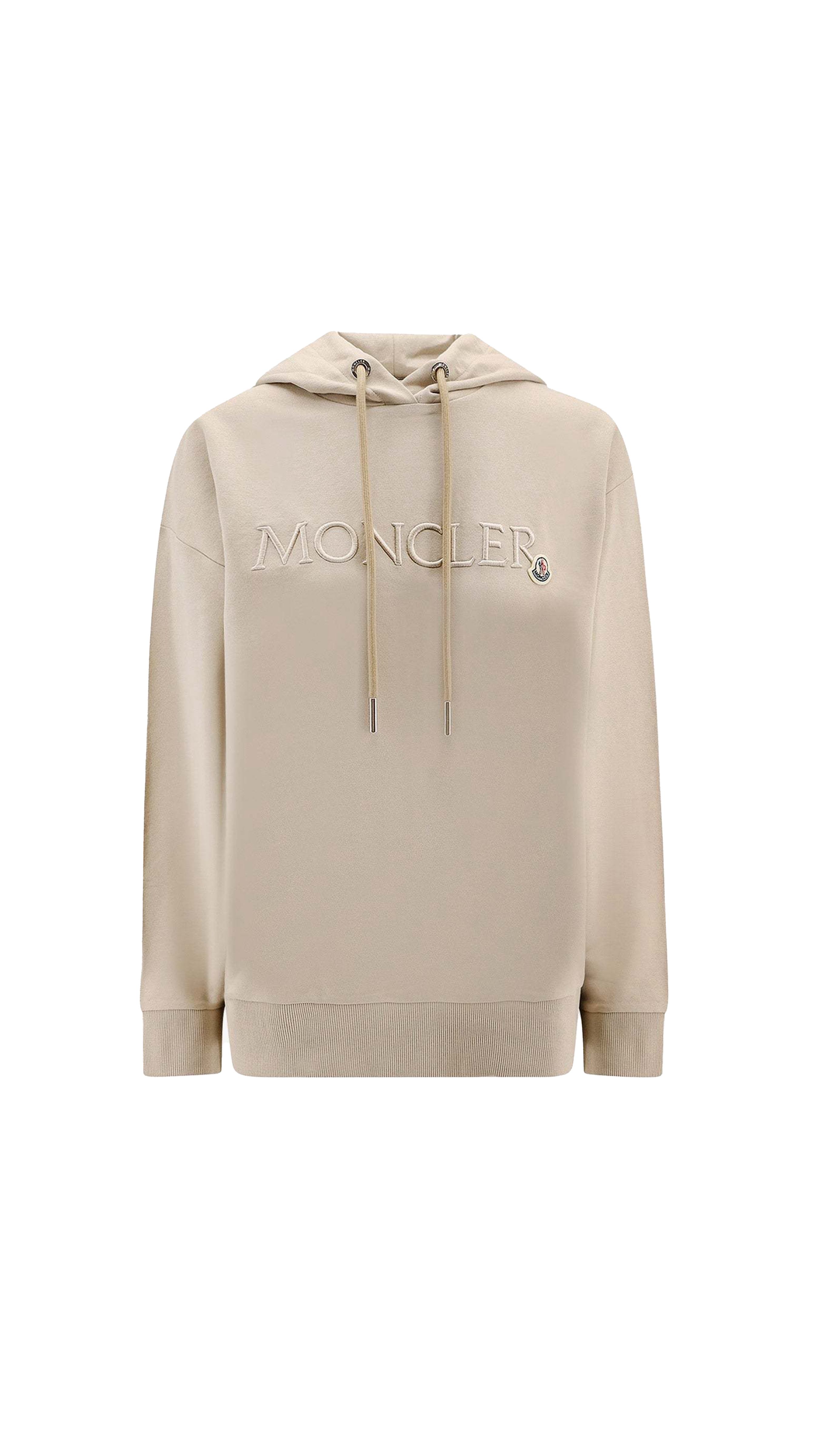 Embroidered Logo Sweatshirt - Beige