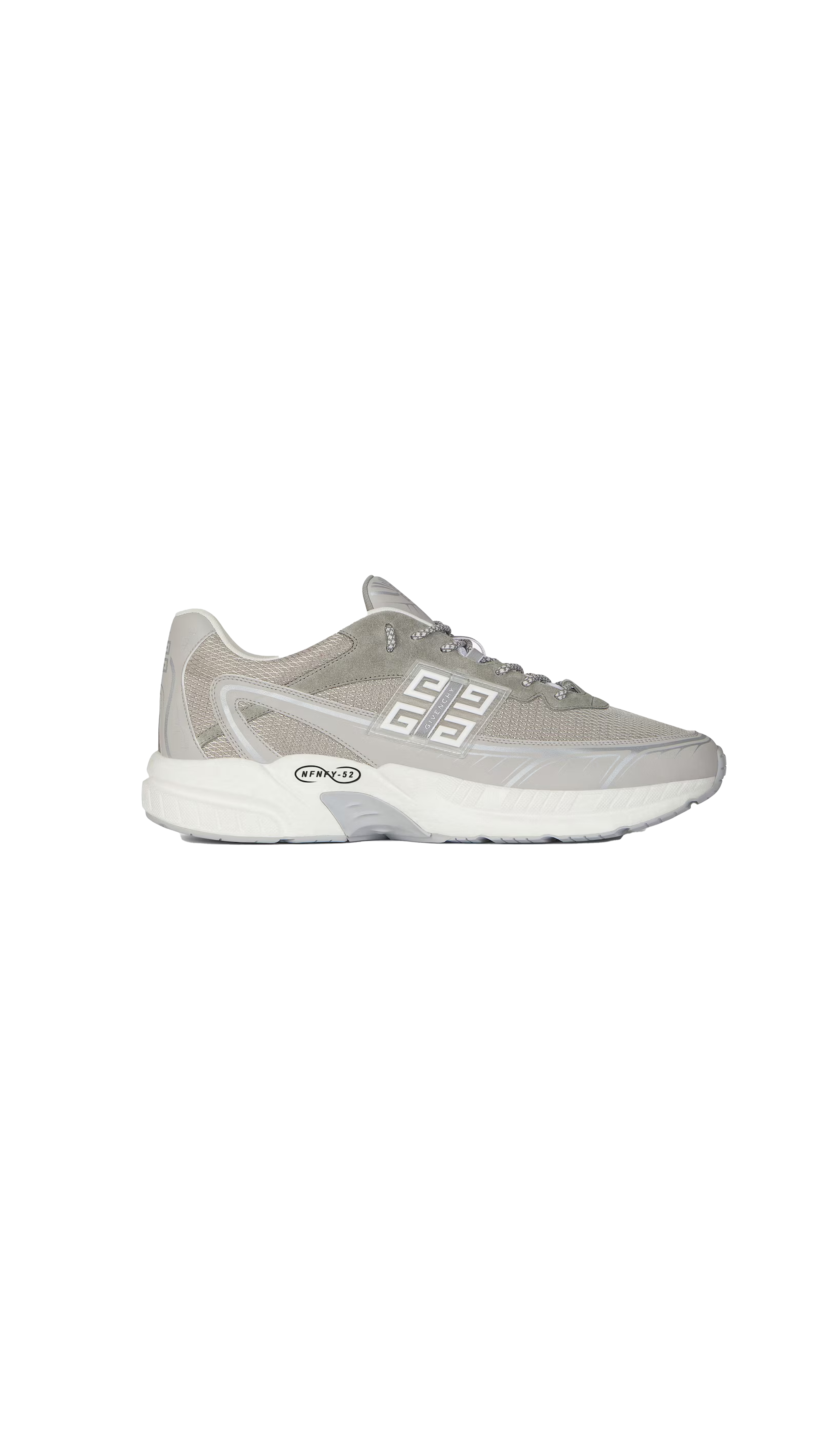 Nfnty-52 Sneakers In Suede And Mesh - Light Grey