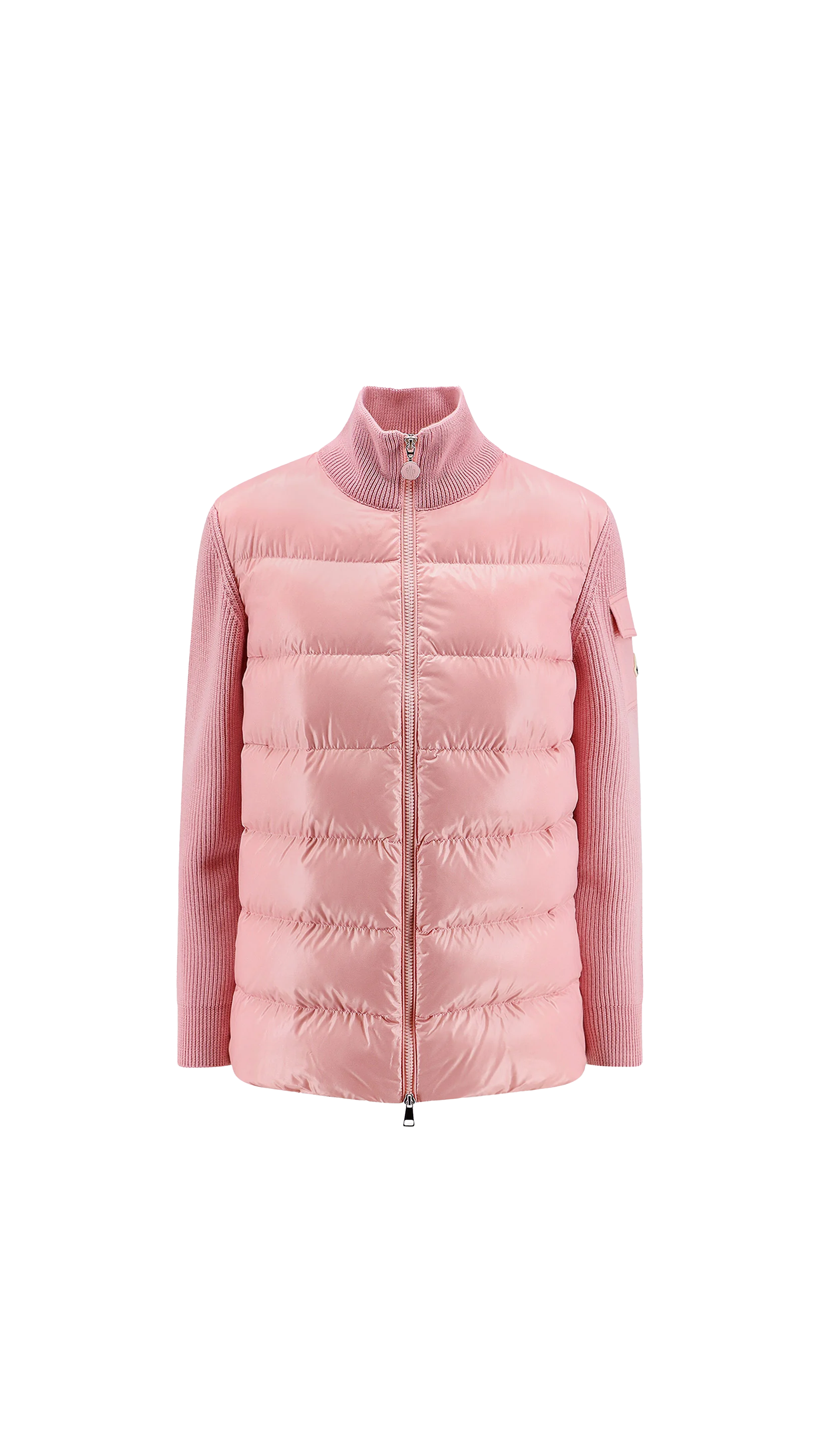 Zip Up Cardigan - Pink