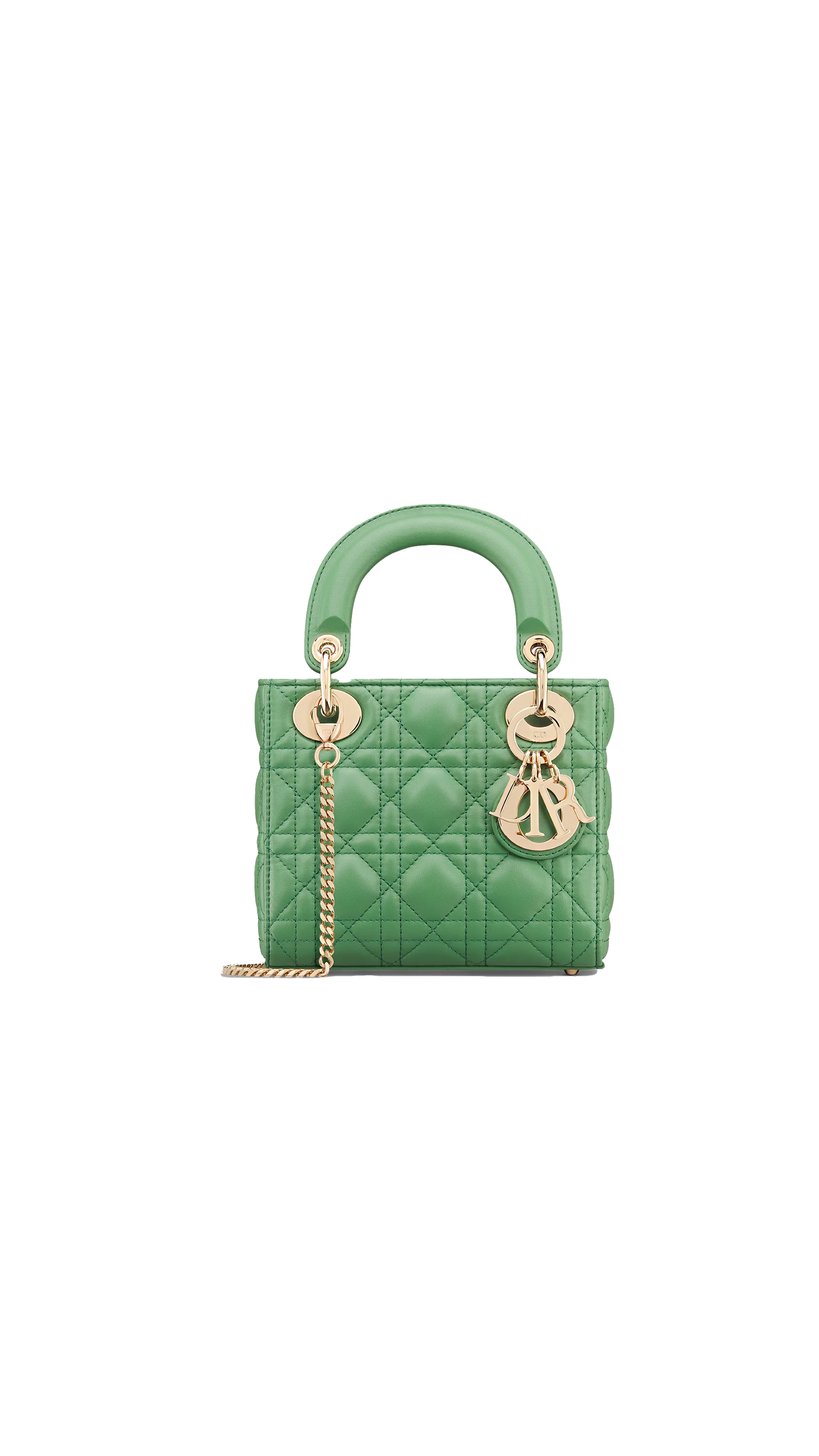 Mini Lady Dior Bag - Jade Green