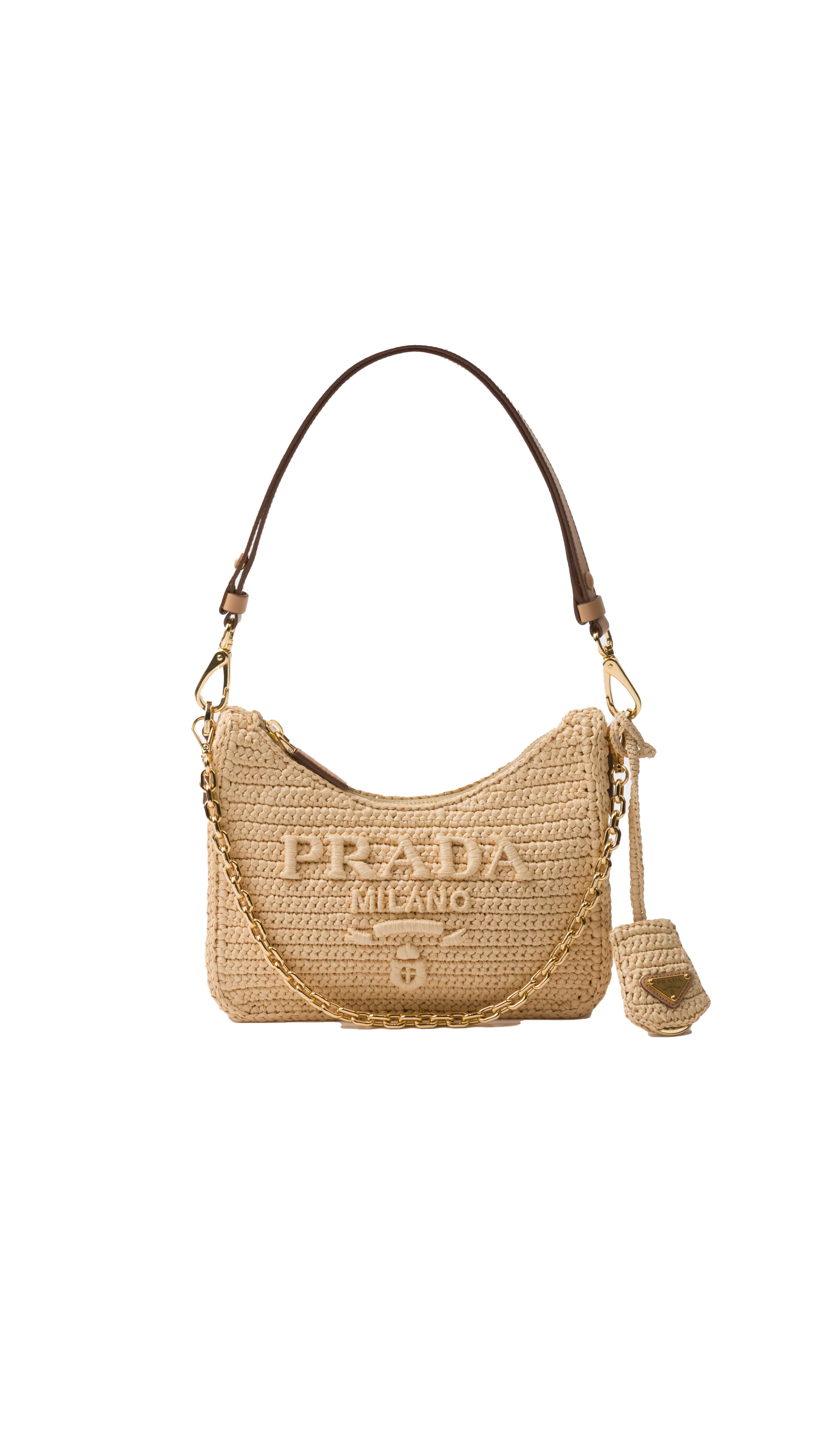 Prada Re-edition Crochet Mini-bag - Natural