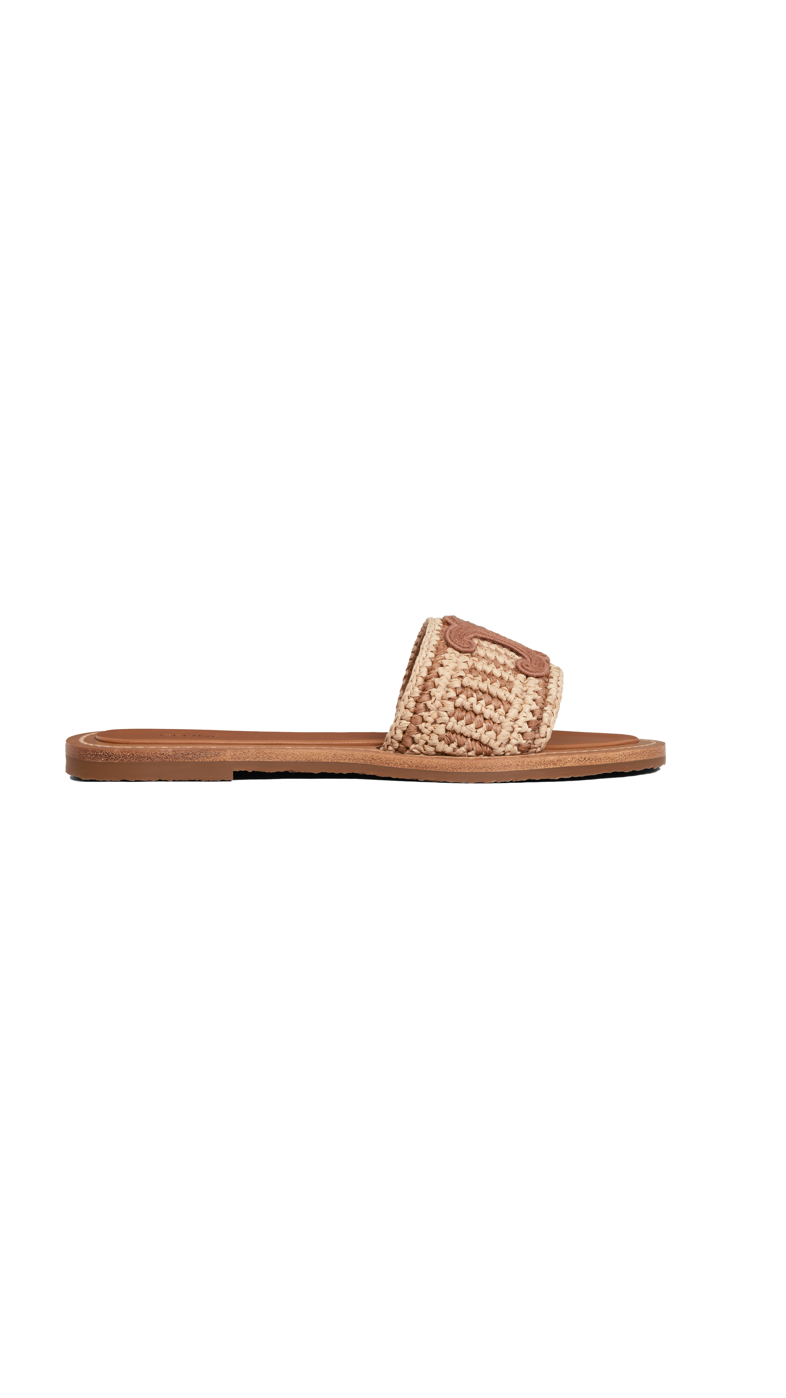 Lympia Mule in Raffia - Brown