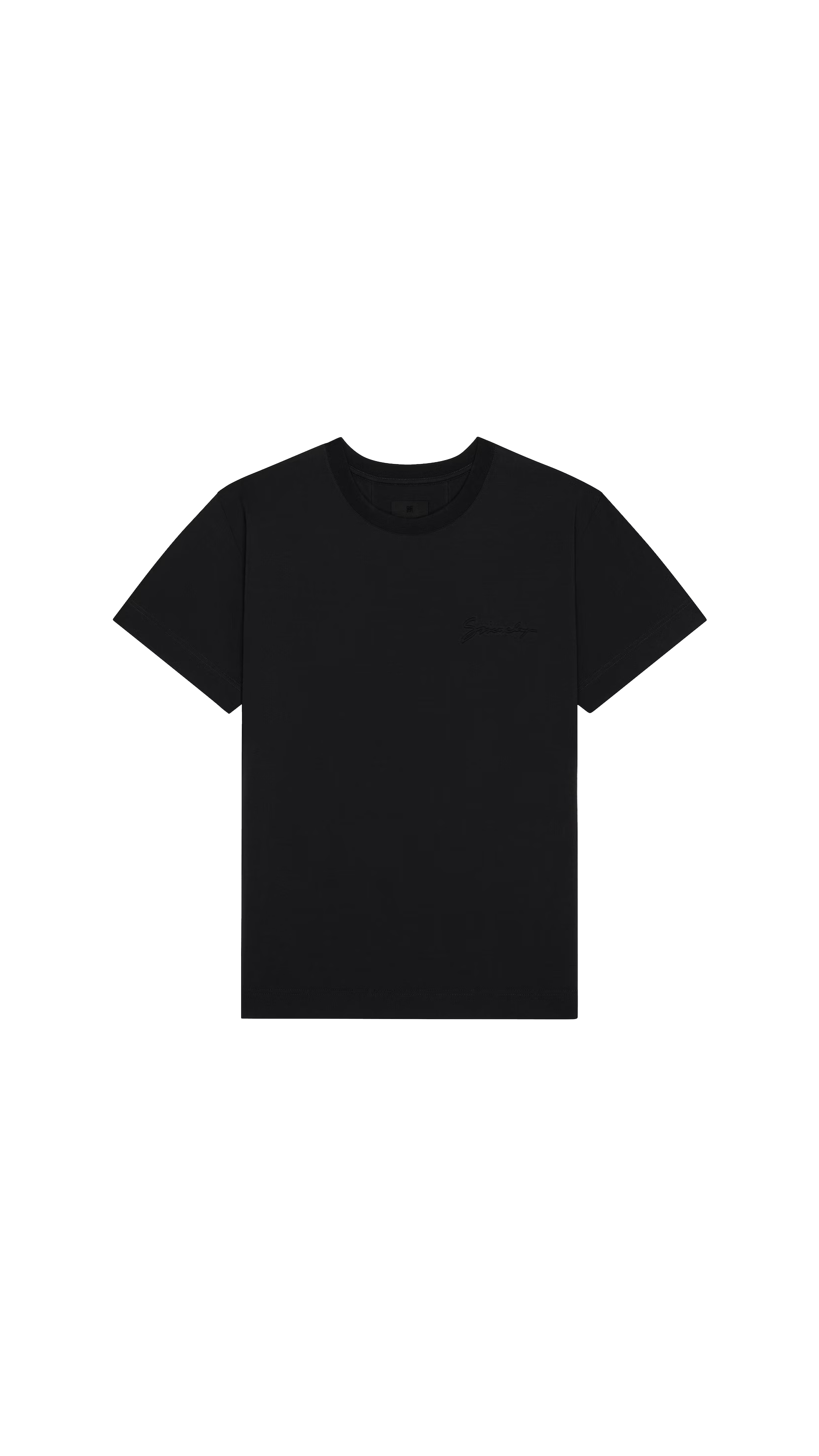 T-shirt In Cotton With Givenchy Signature - Black