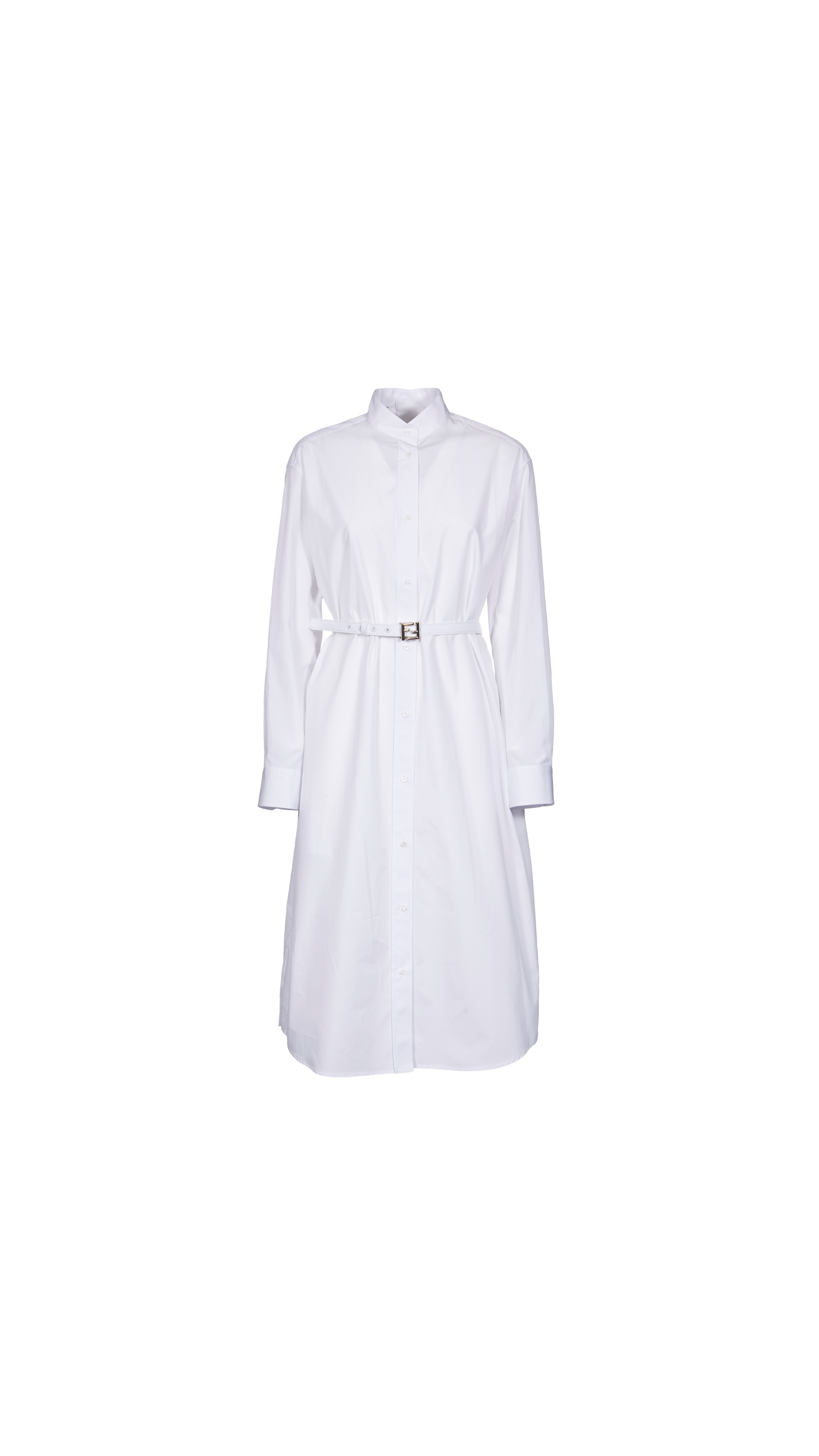 Poplin Dress - White