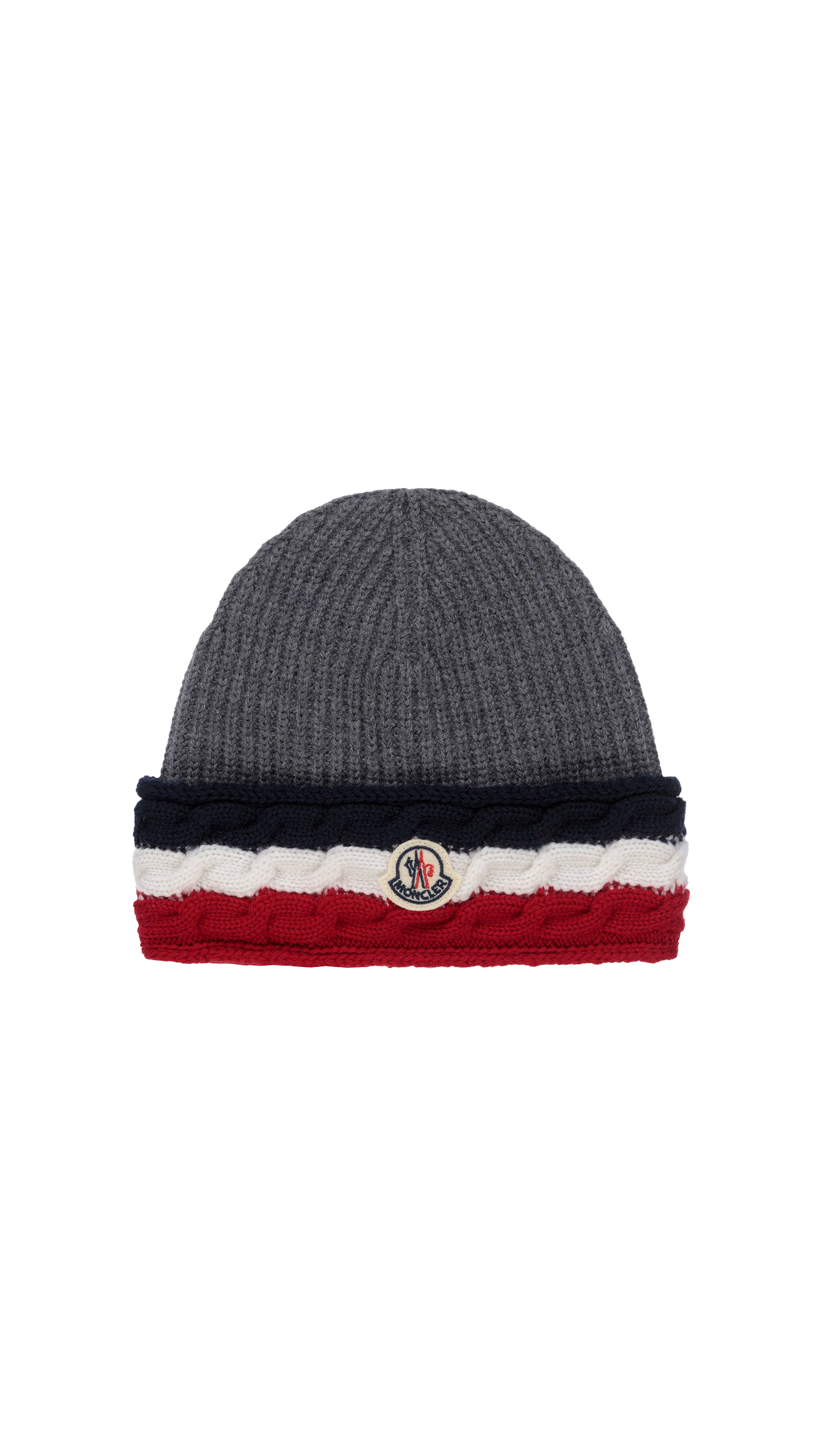 Wool Logo Beanie - Grey