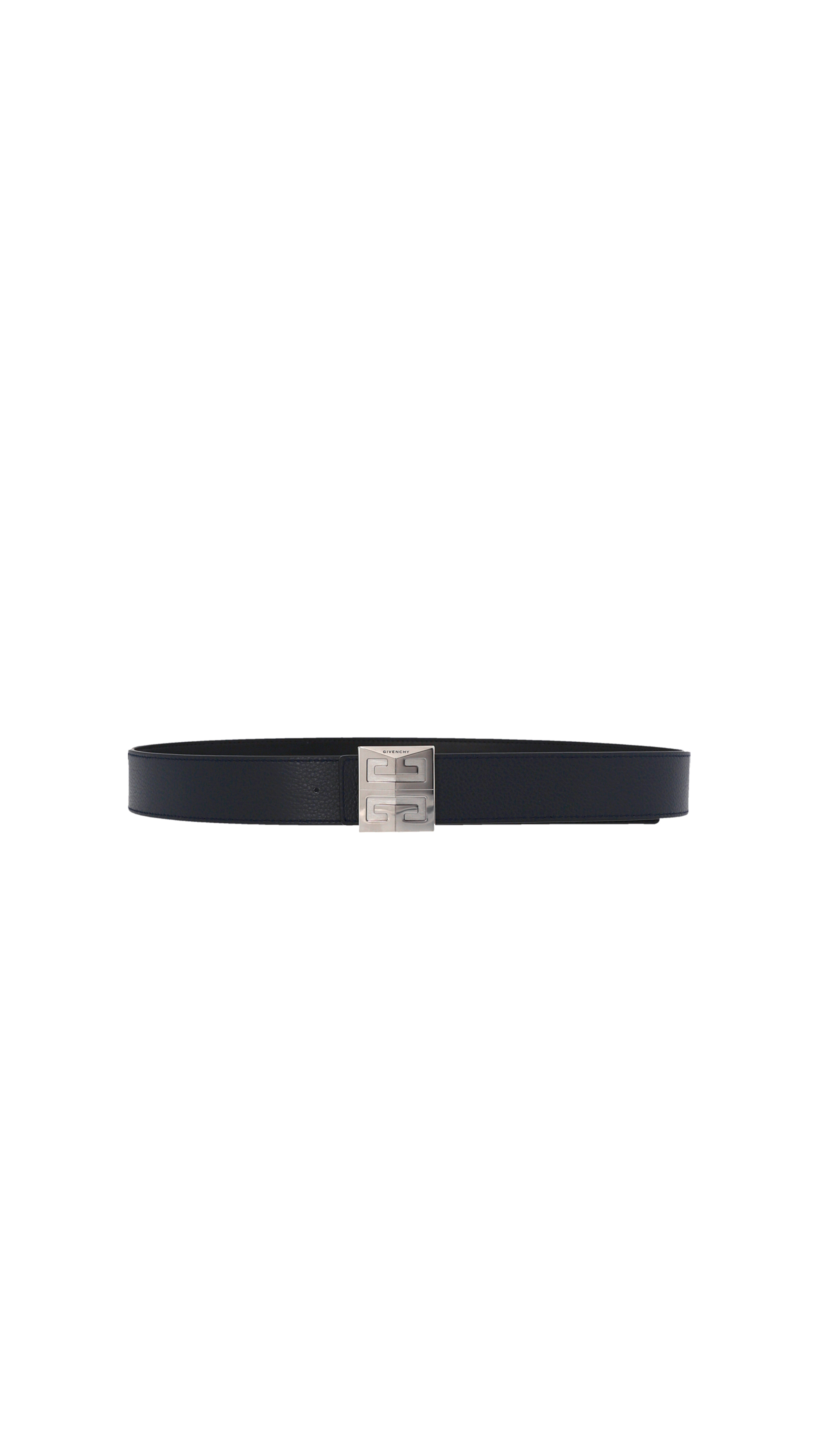 4G Reversible Belt In Leather -  Black\Blue