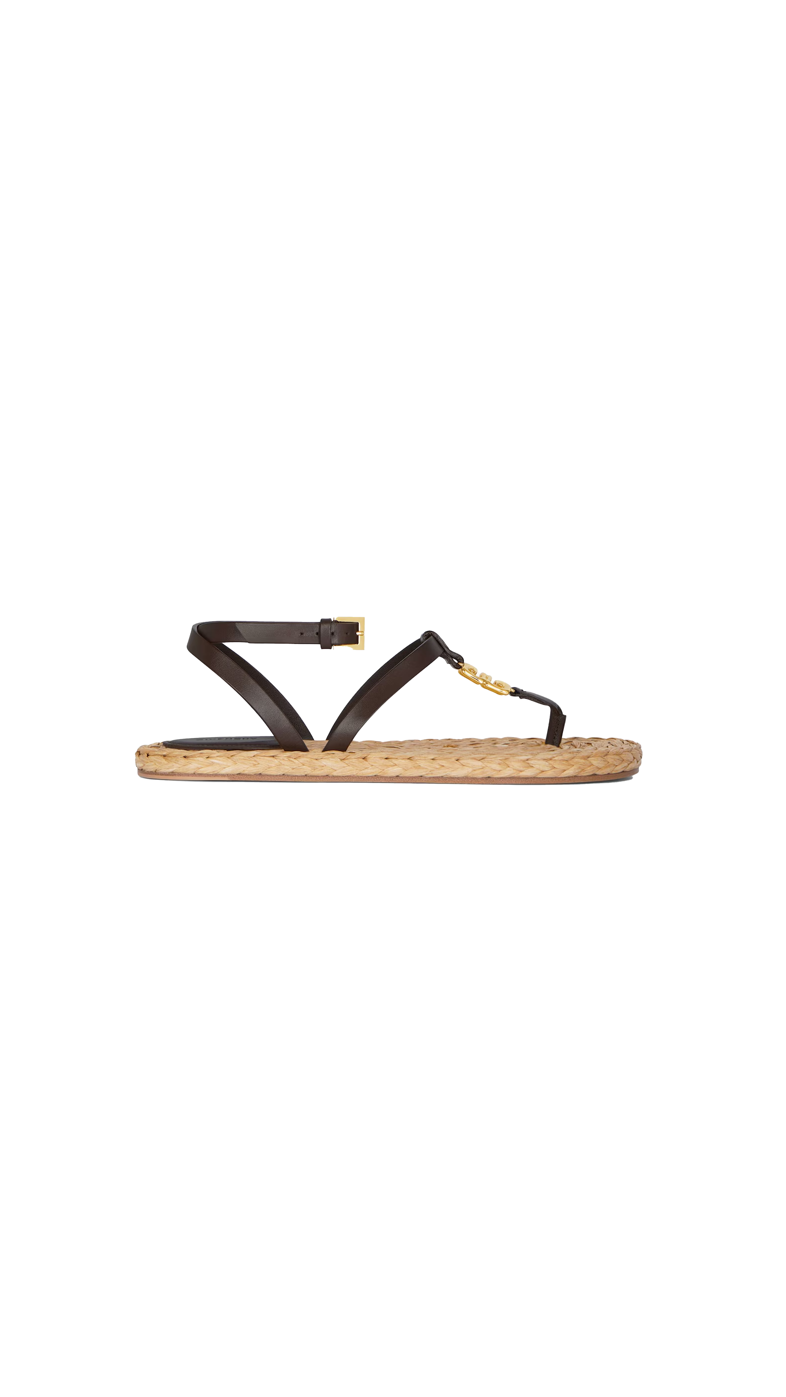 4g Liquid Sandals In Raffia - Ebony\Natural