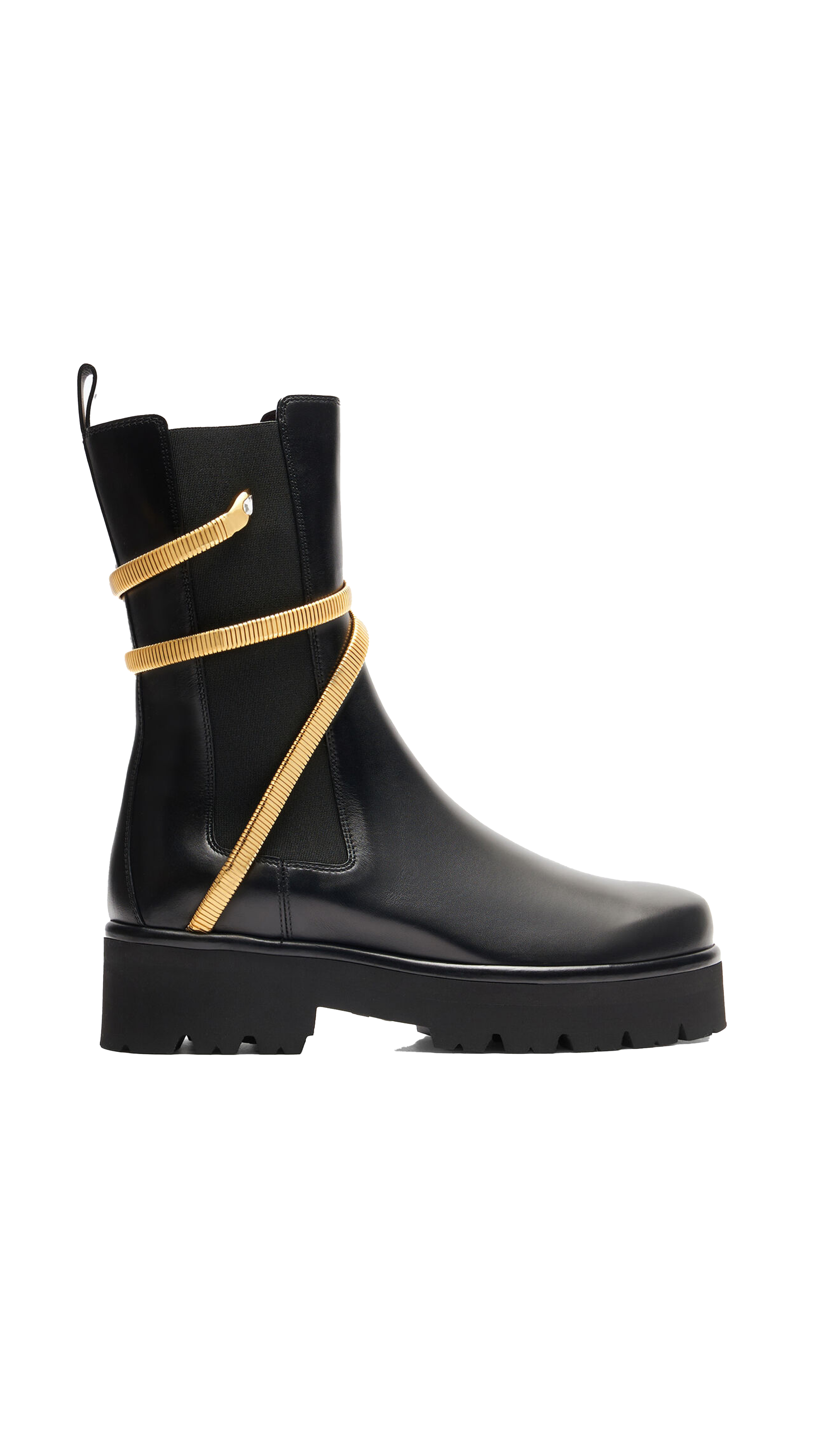 Juniper Black And Gold Biker Boot 45 - Black