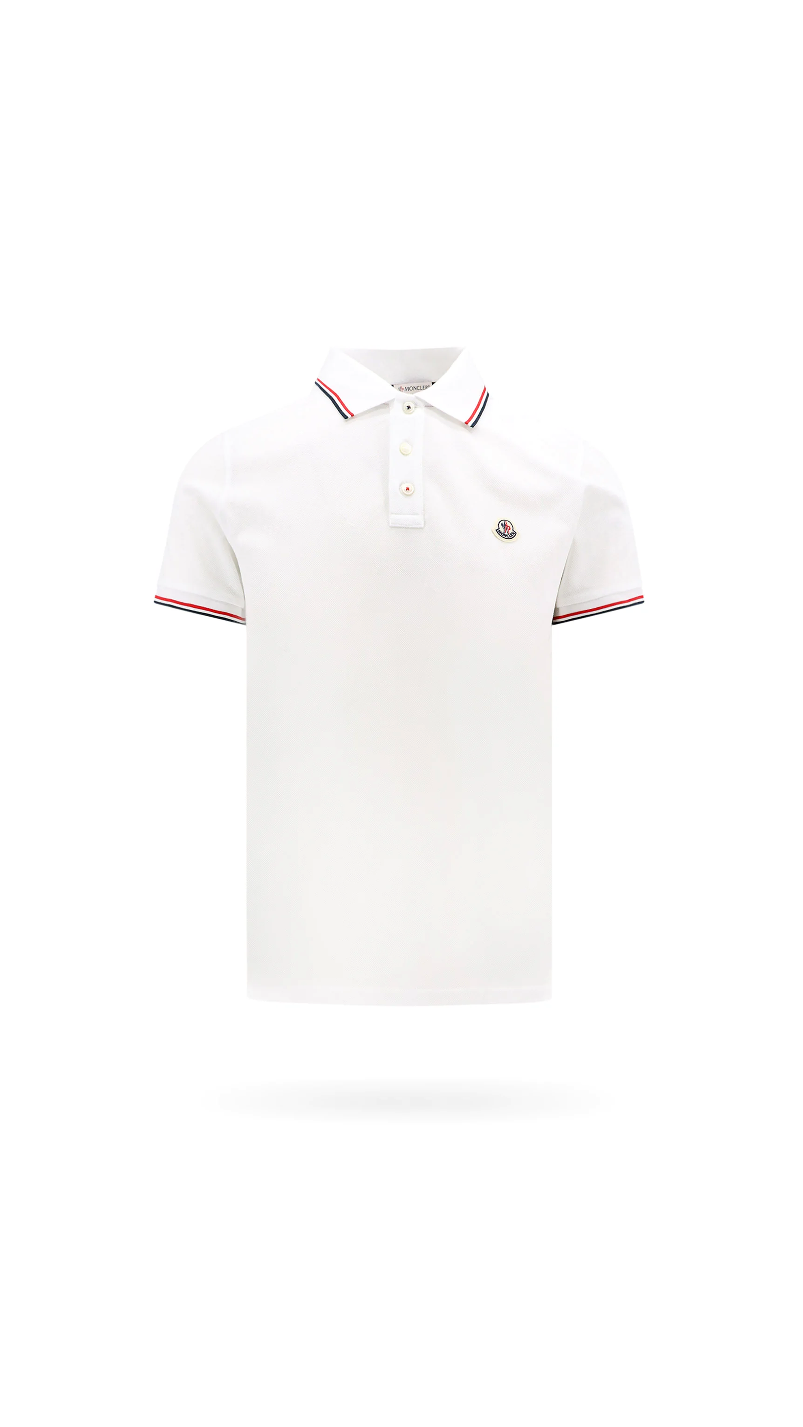 Polo Piqué Tricolor - White